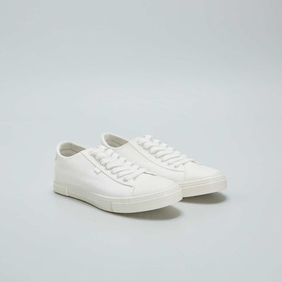 Baskets basses en toile Blanc