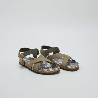 Sandales scratch Kaki