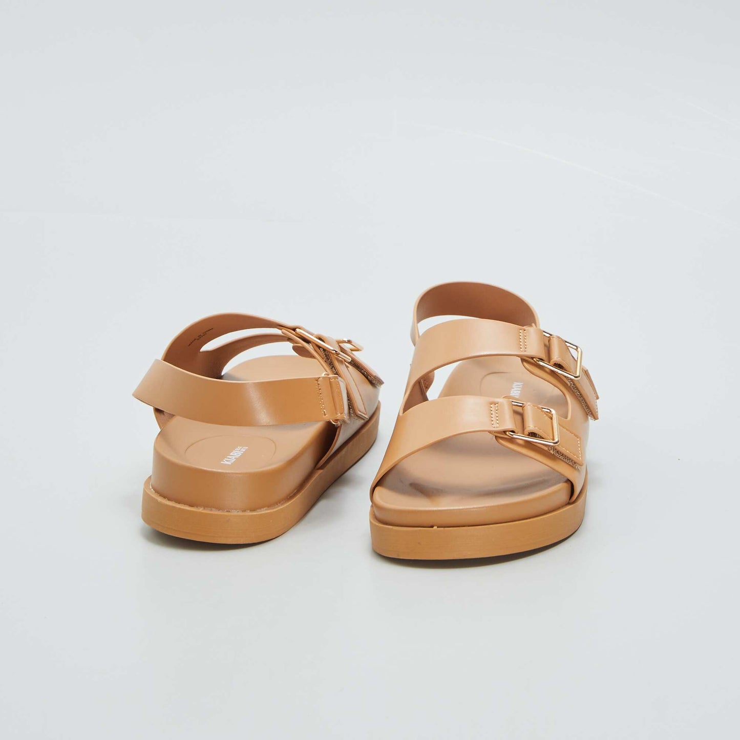 Sandales double-bride Marron