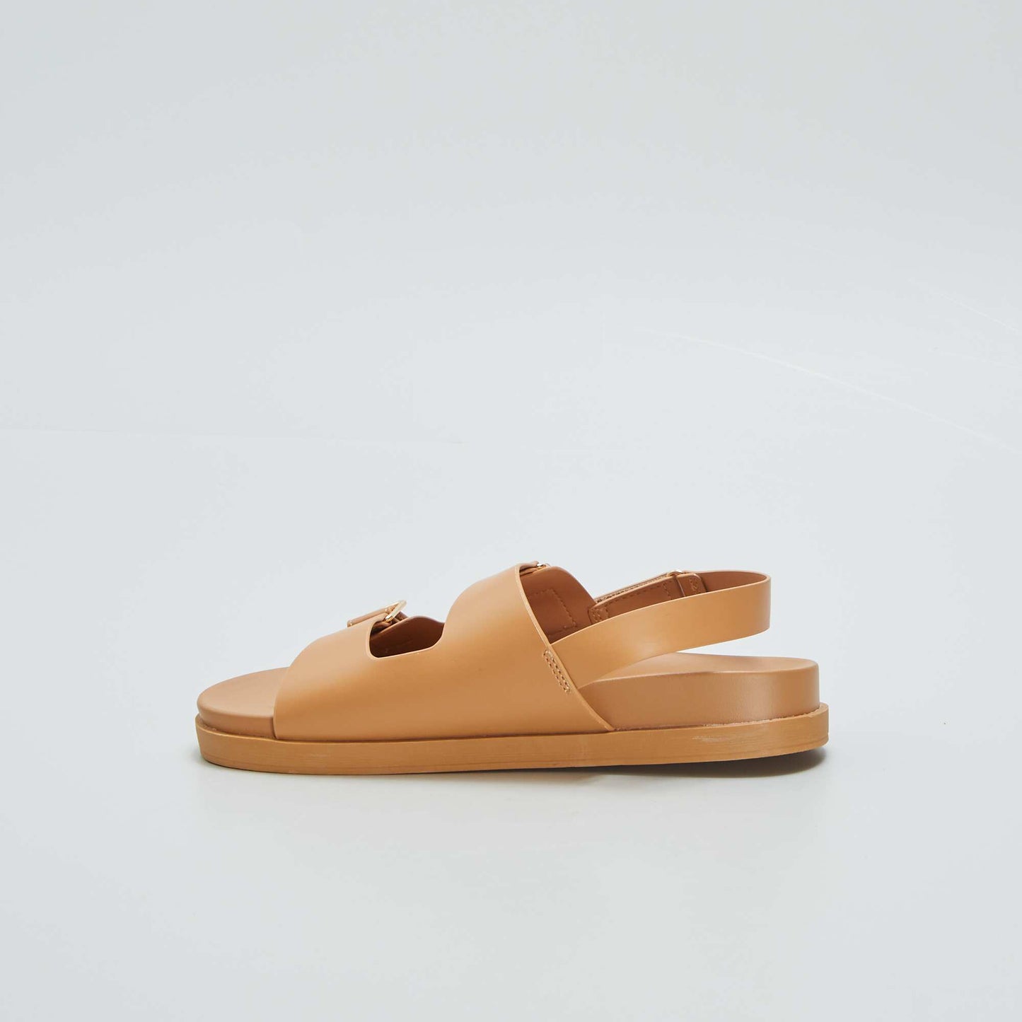 Sandales double-bride Marron