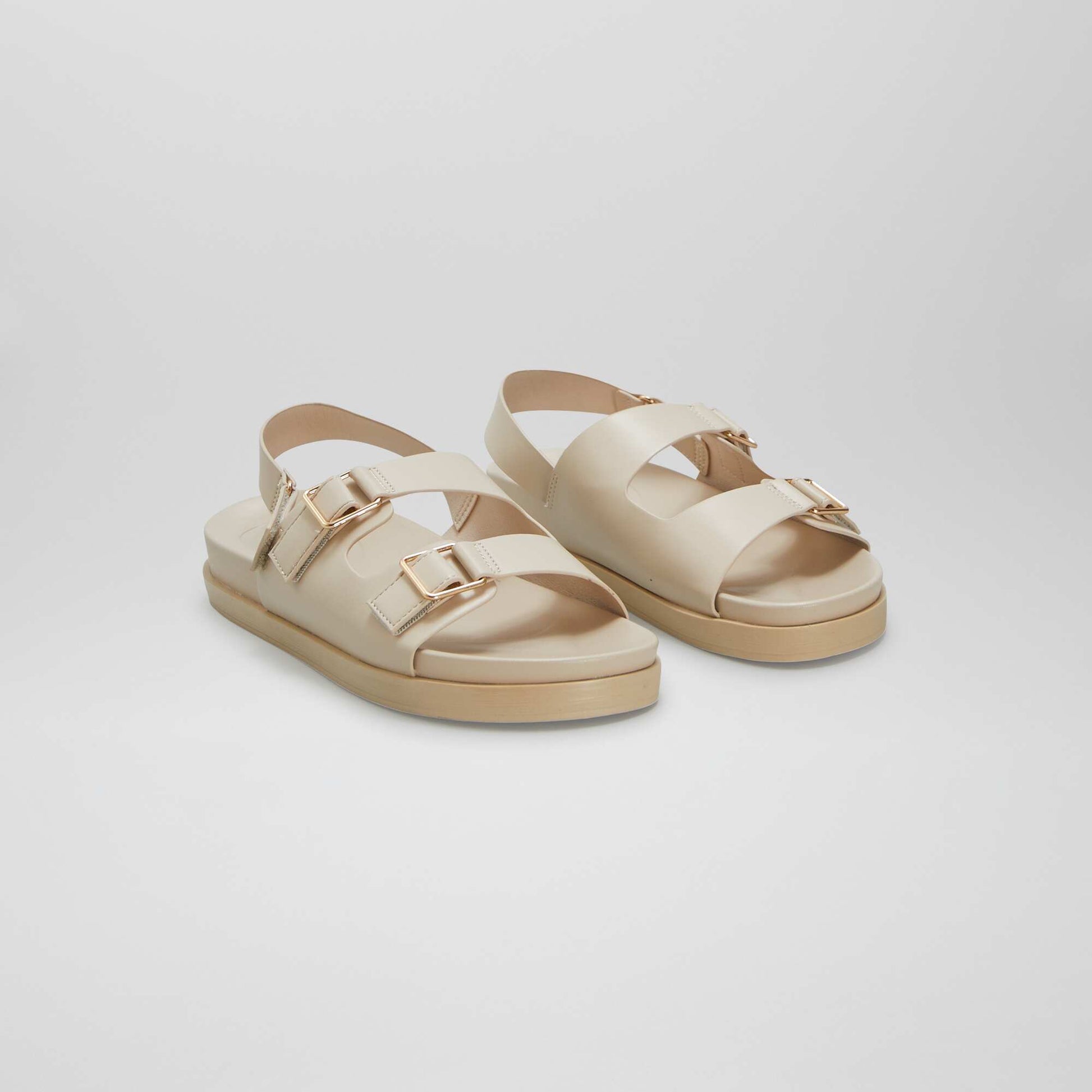 Sandales double-bride BLANC