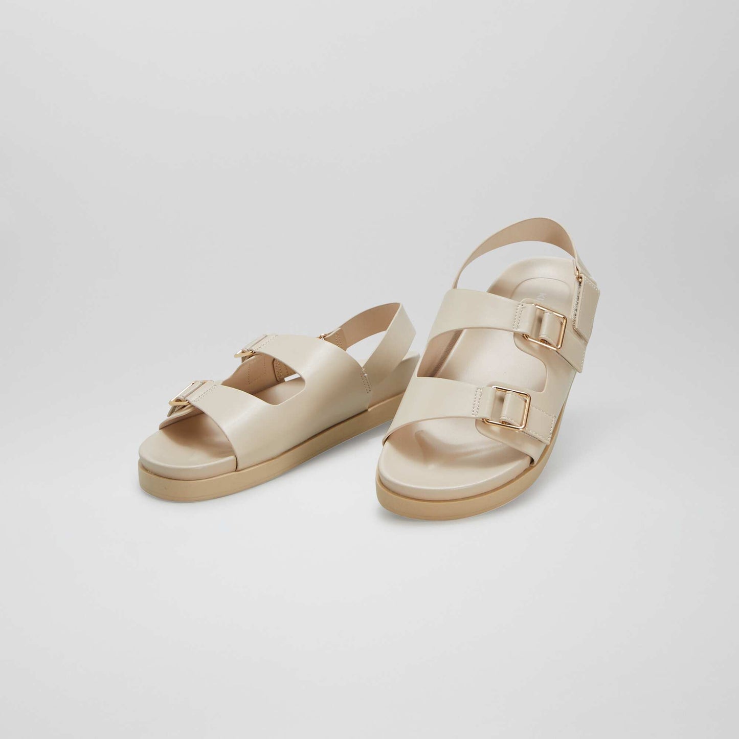 Sandales double-bride BLANC