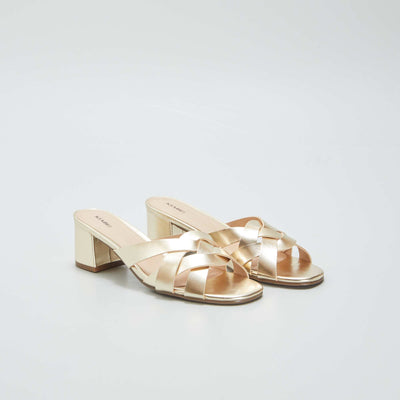 Mules talons dor es Dor