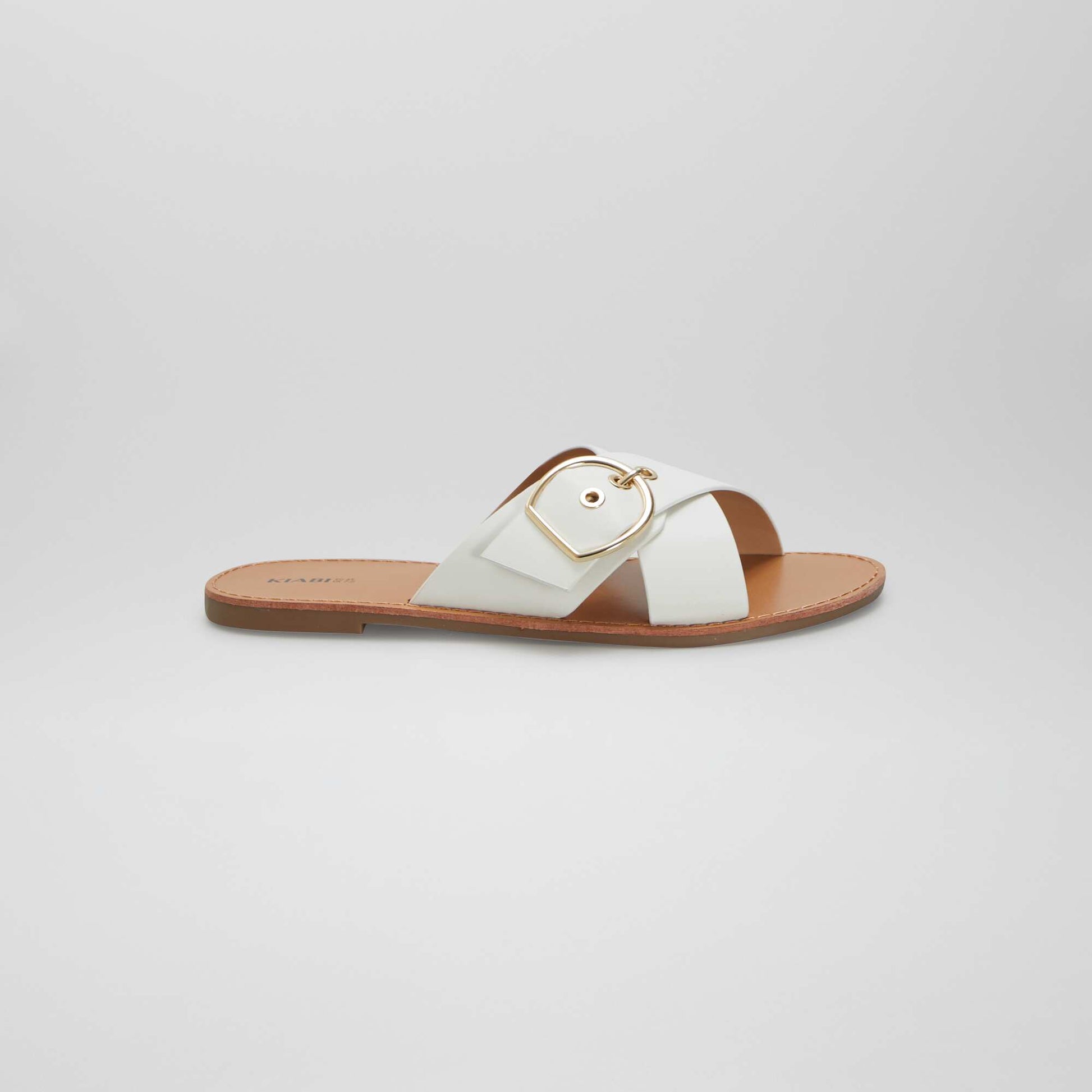 Sandales d tails boucle BLANC