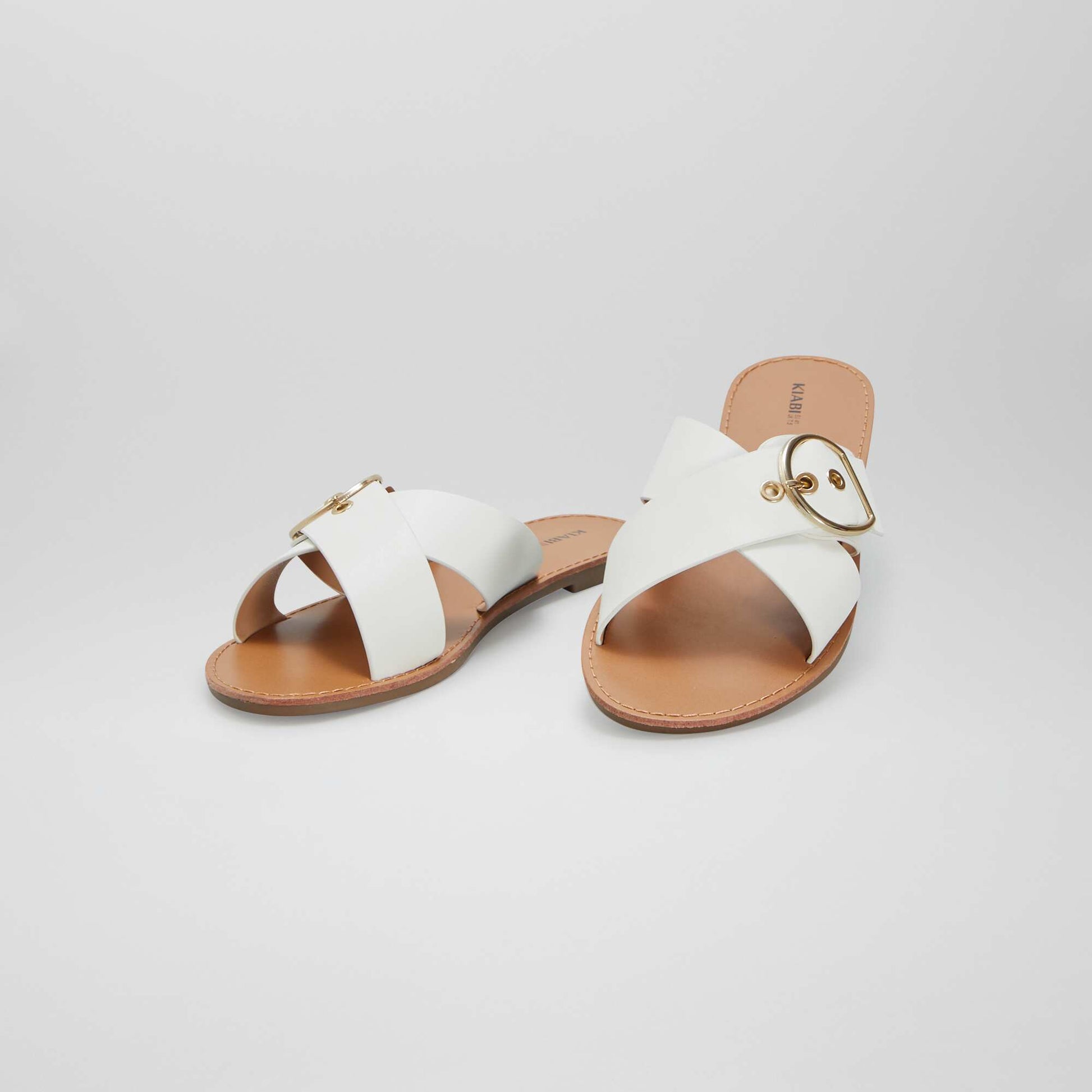 Sandales d tails boucle BLANC