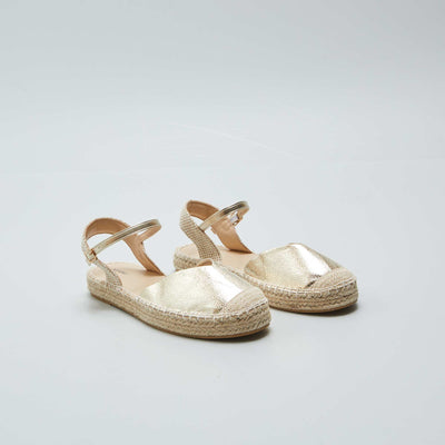 Sandales ferm es espadrilles Dor