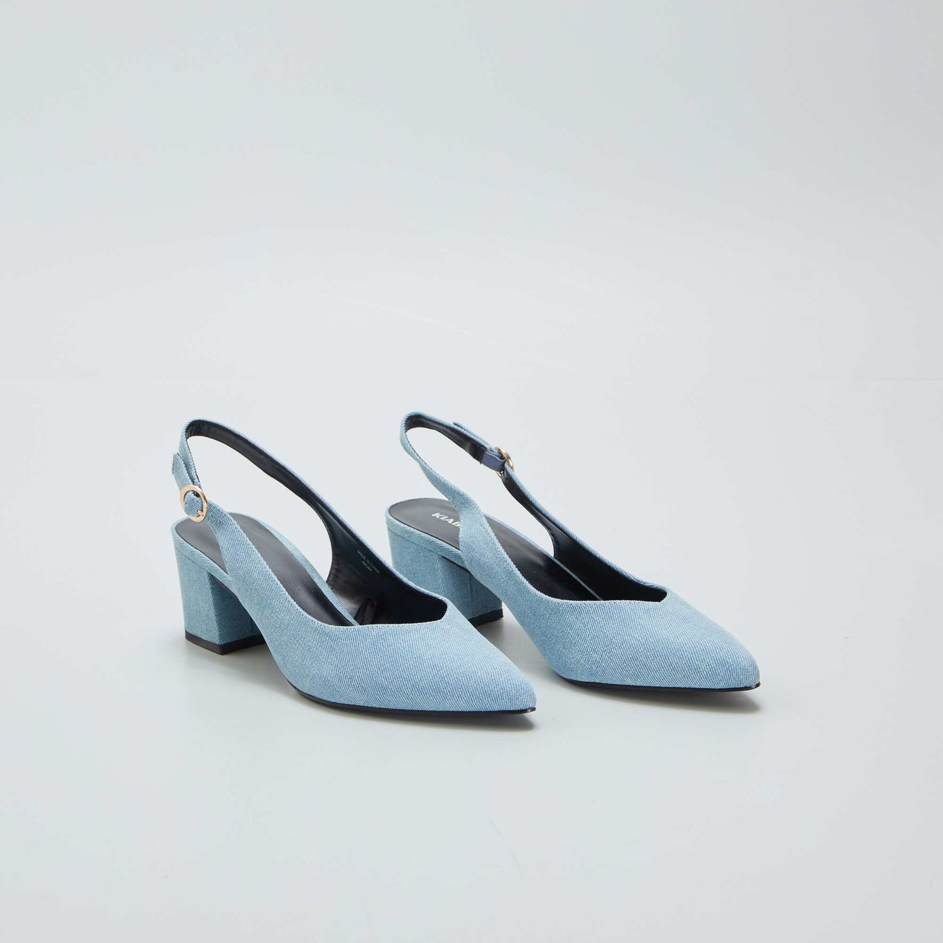 Escarpins unis Bleu