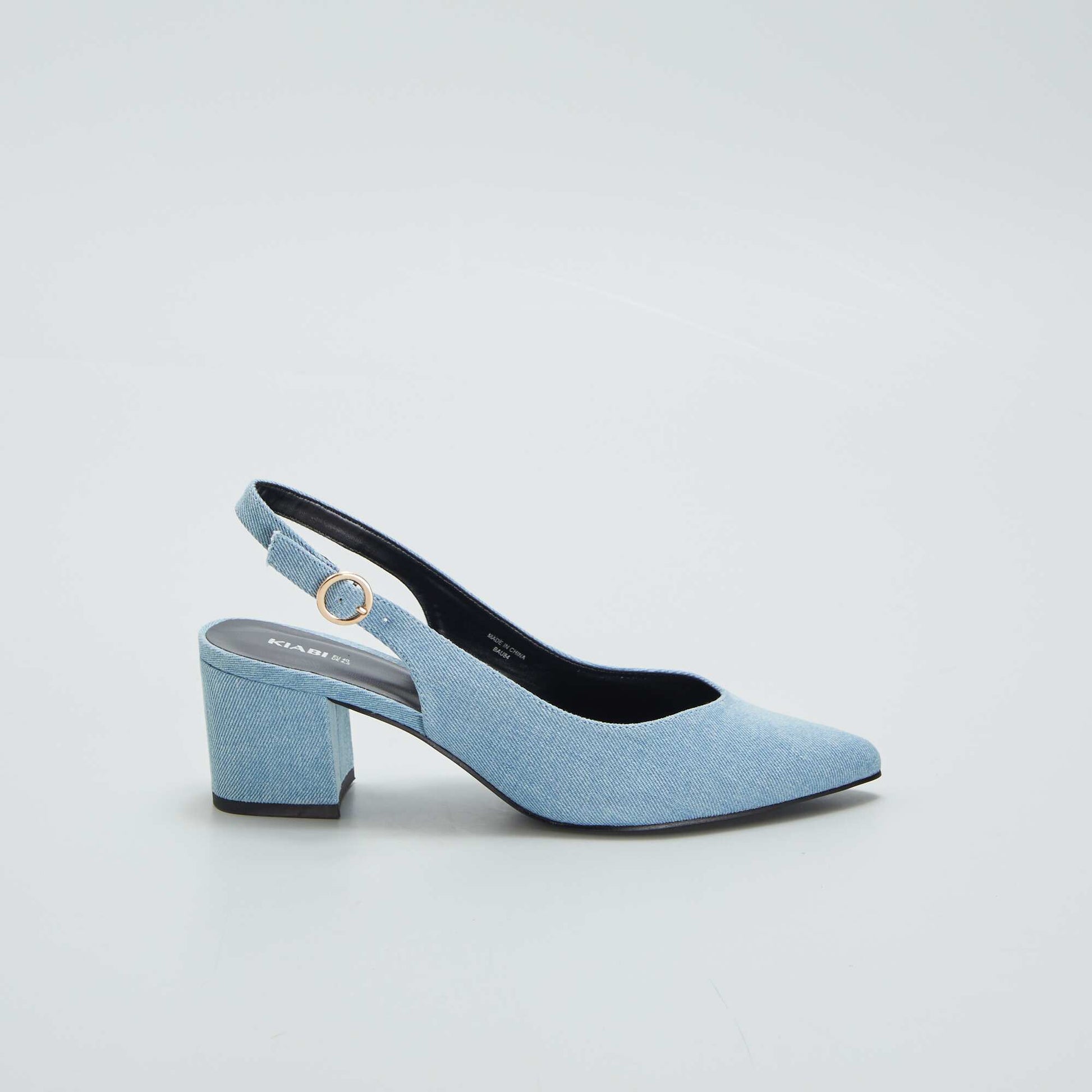 Escarpins unis Bleu