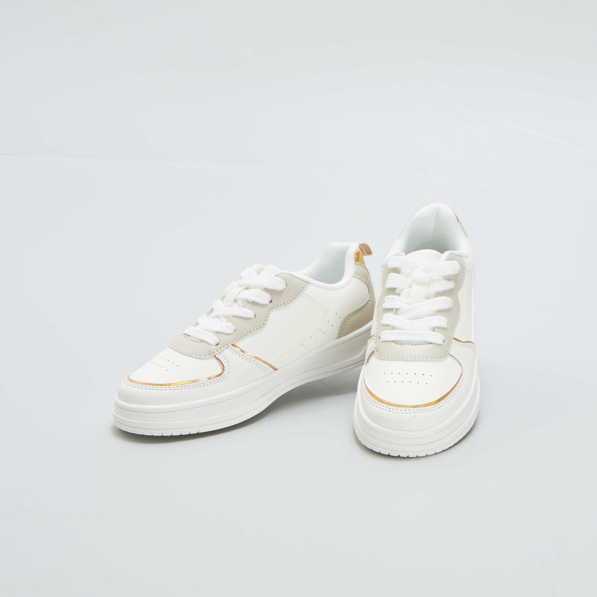 Algérie Chaussure Bebe Fille Blanche Baskets Basses Blanc