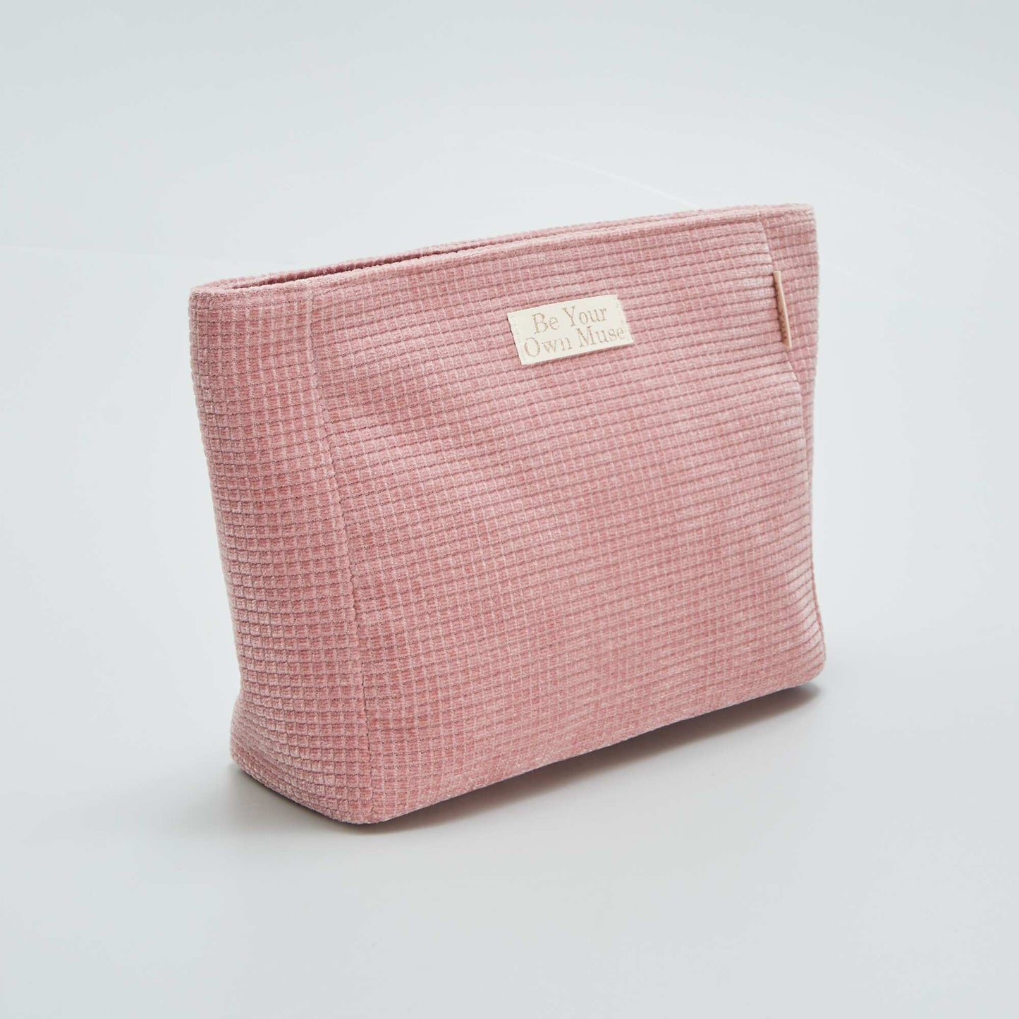 Trousse de toilette en velours c tel carr Rose