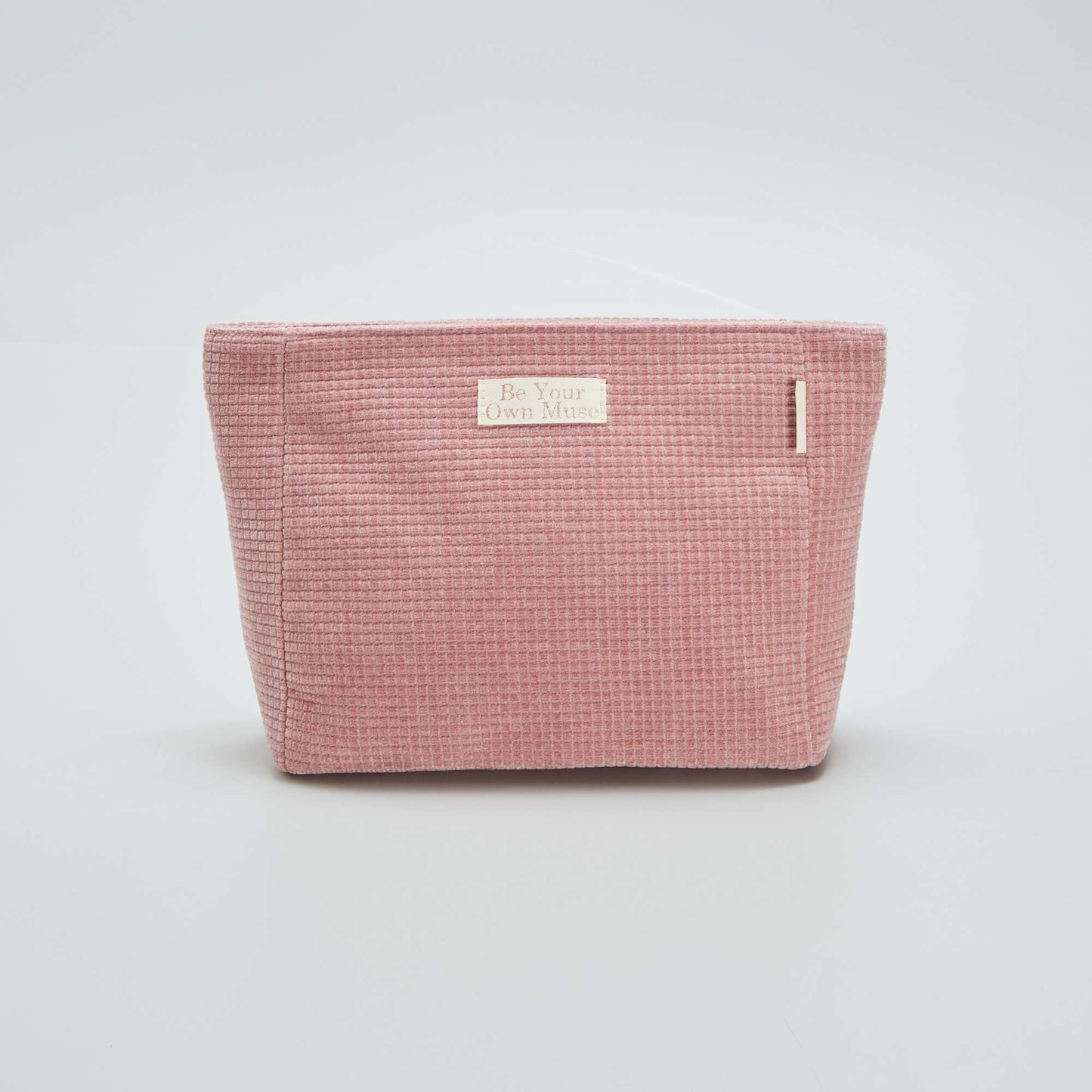 Trousse de toilette en velours c tel carr Rose