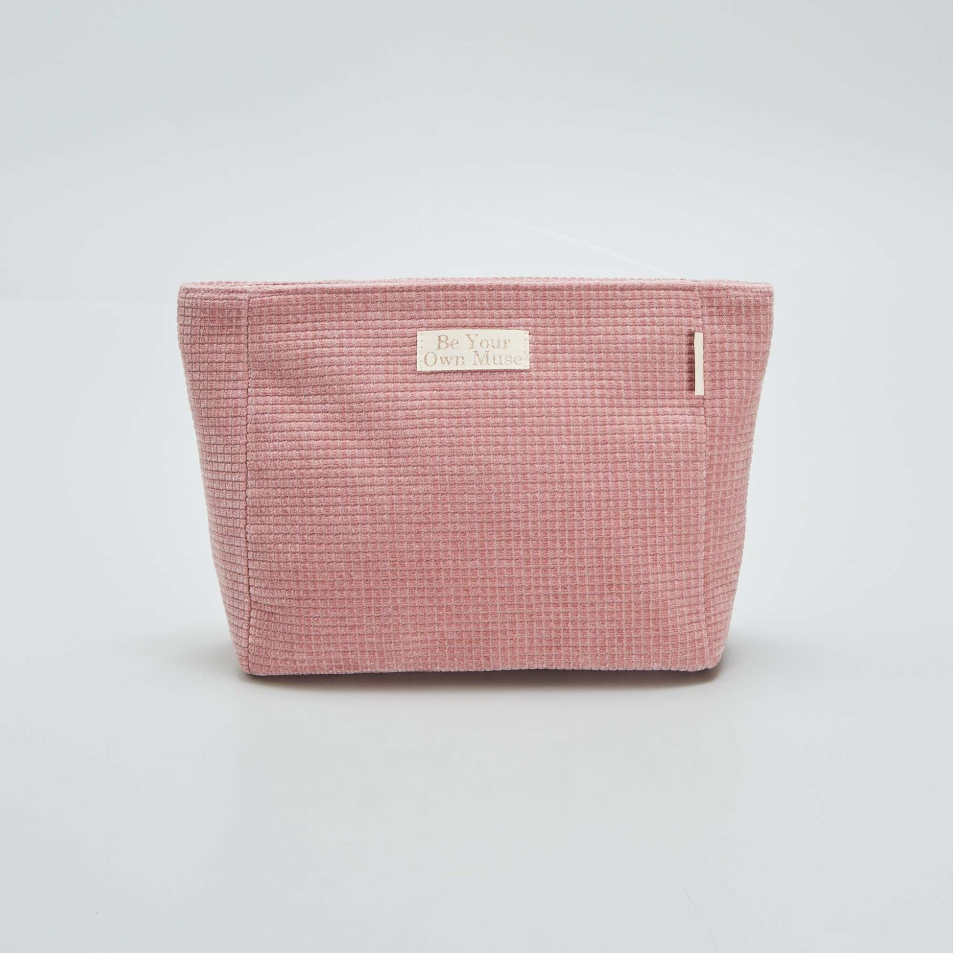 Trousse de toilette en velours c tel carr Rose