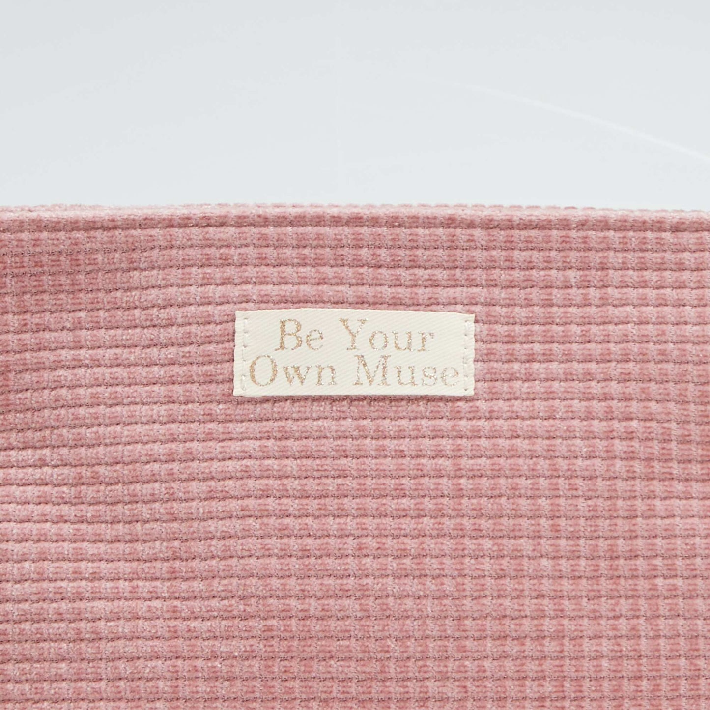 Trousse de toilette en velours c tel carr Rose