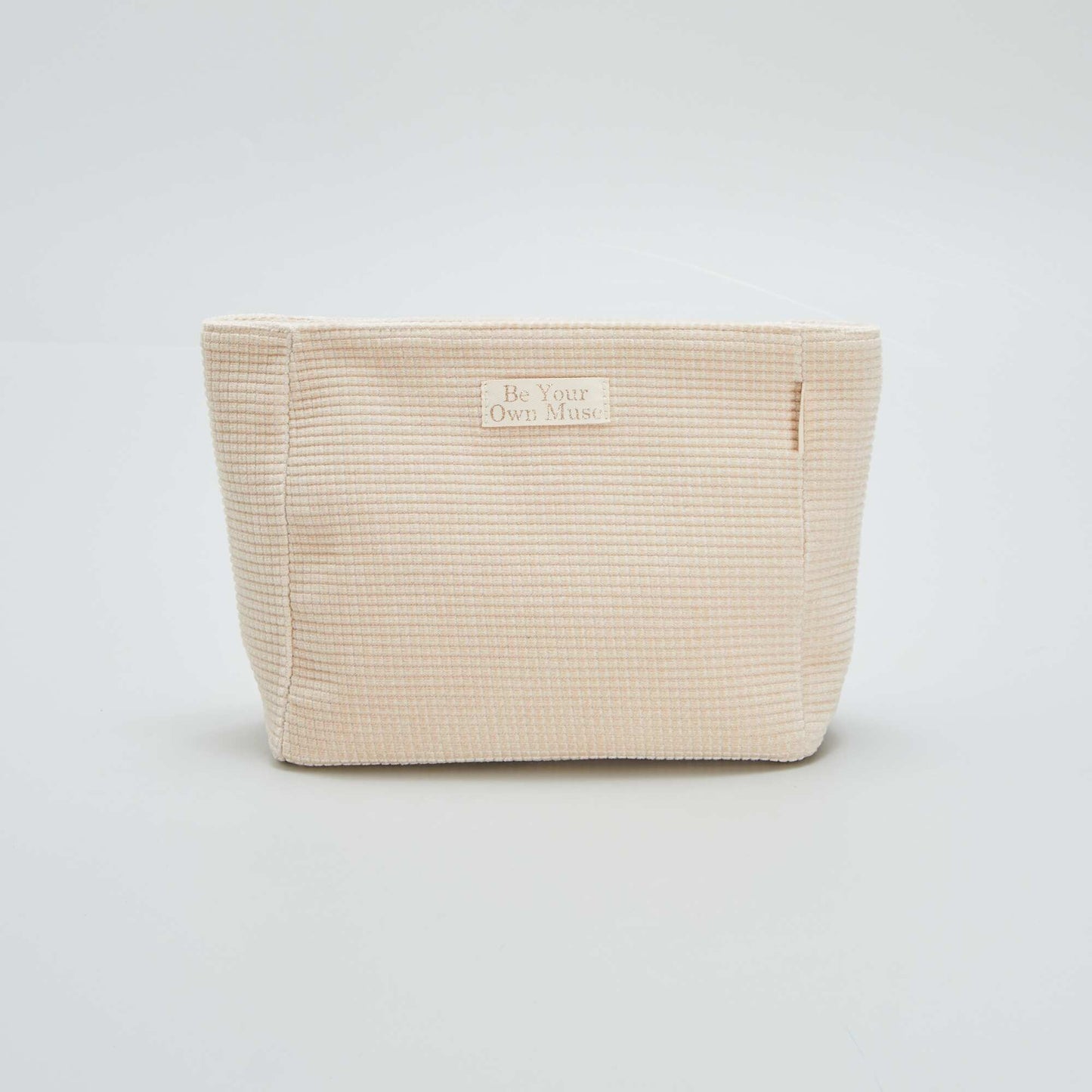 Trousse de toilette en velours c tel carr Beige