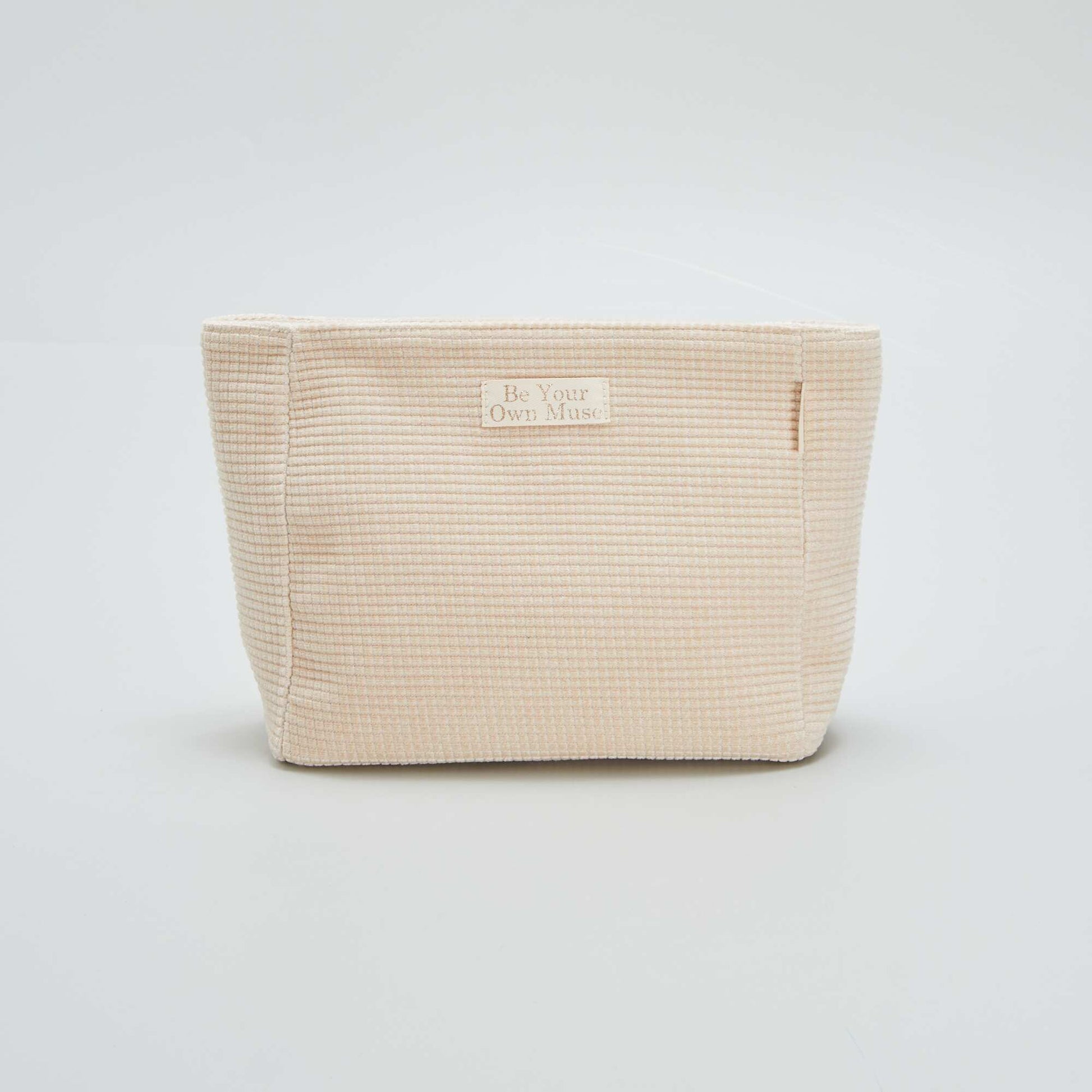 Trousse de toilette en velours c tel carr Beige