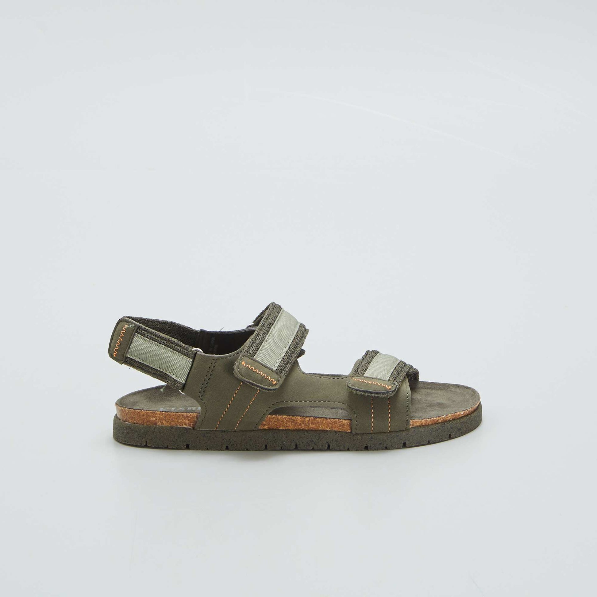 Sandales de randonn e scratchs Kaki