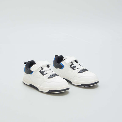 Baskets basses tricolores Blanc