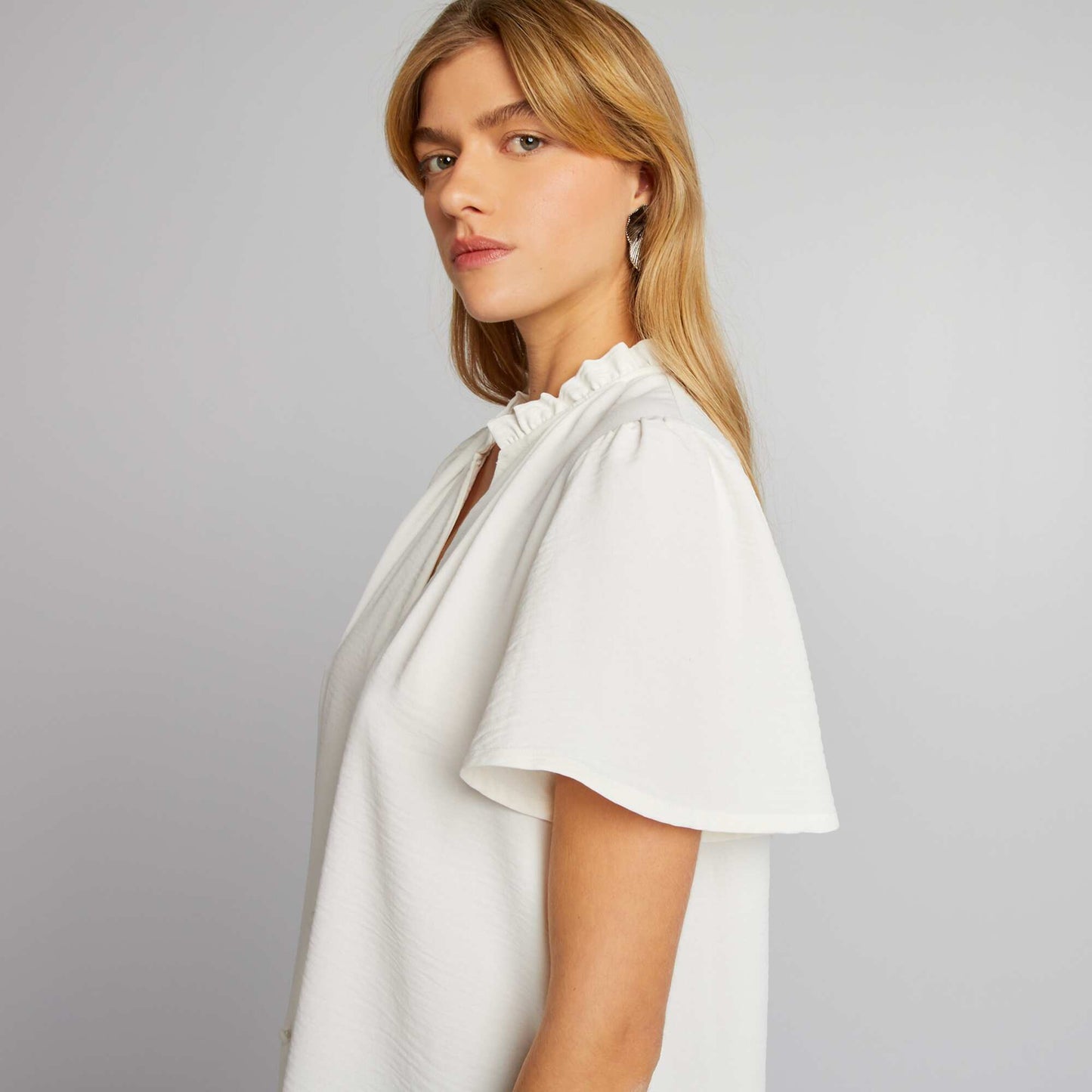 Blouse fluide Ecru