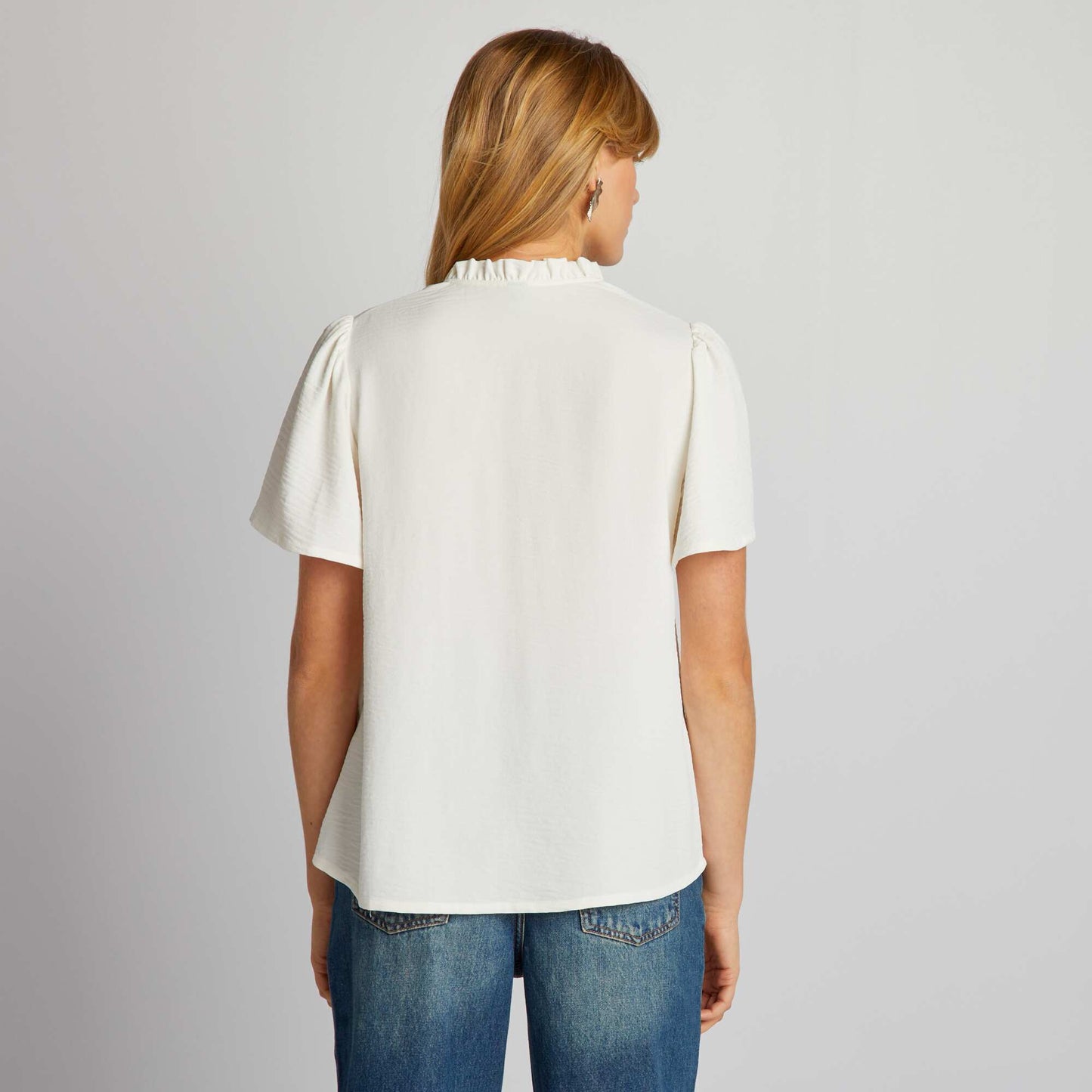 Blouse fluide Ecru