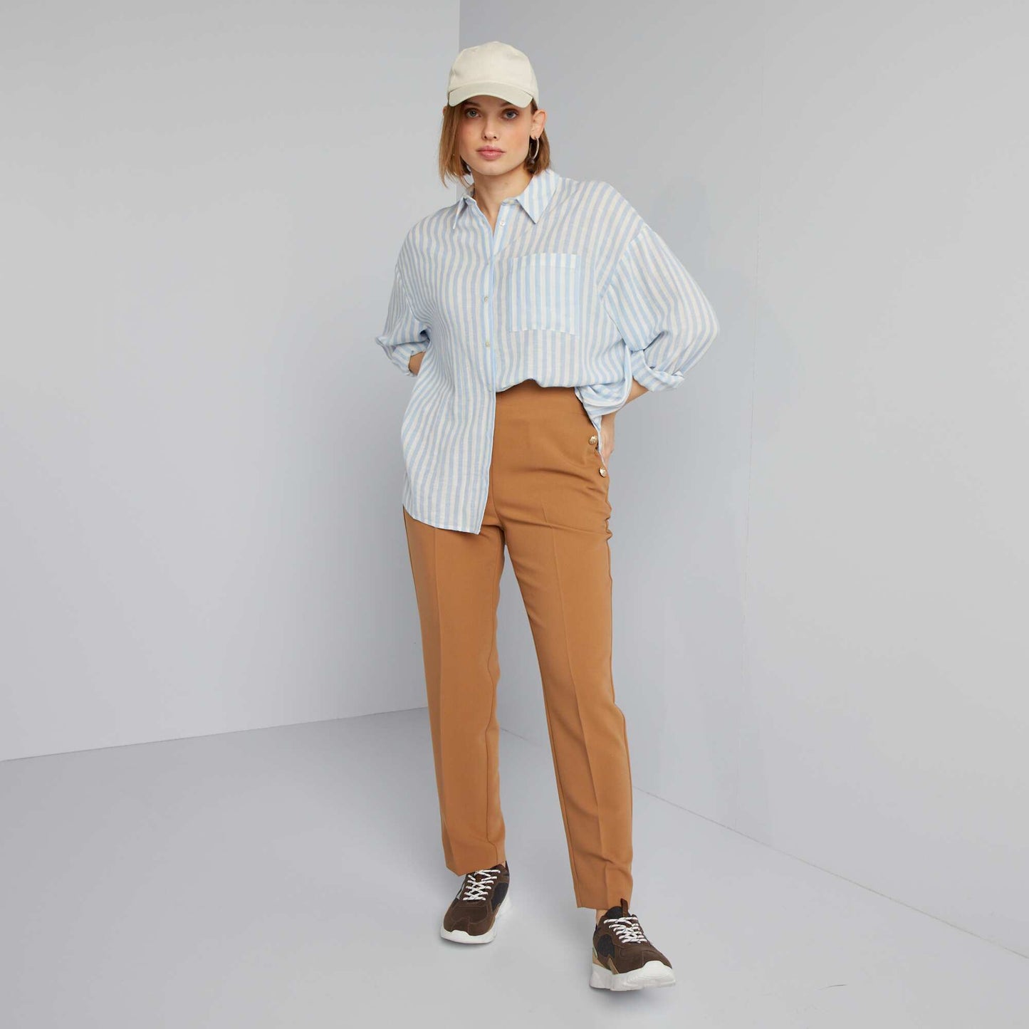 Chemise ray e Bleu
