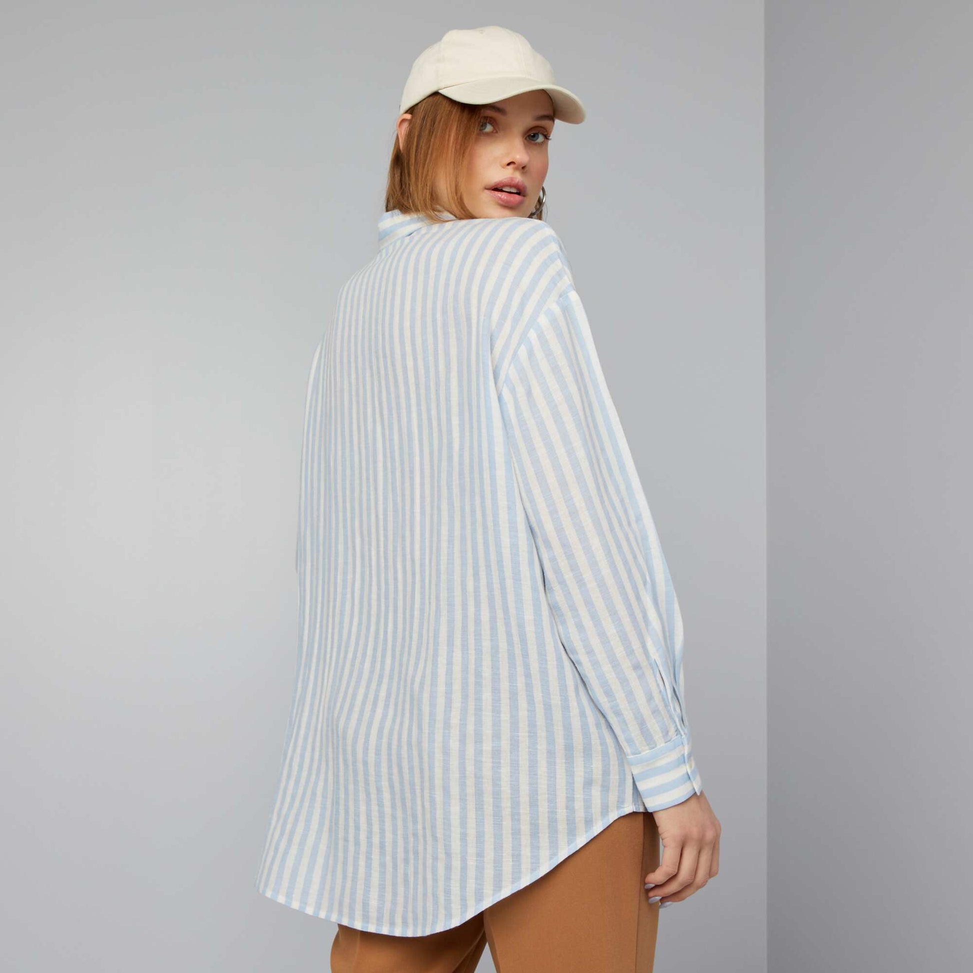 Chemise ray e Bleu