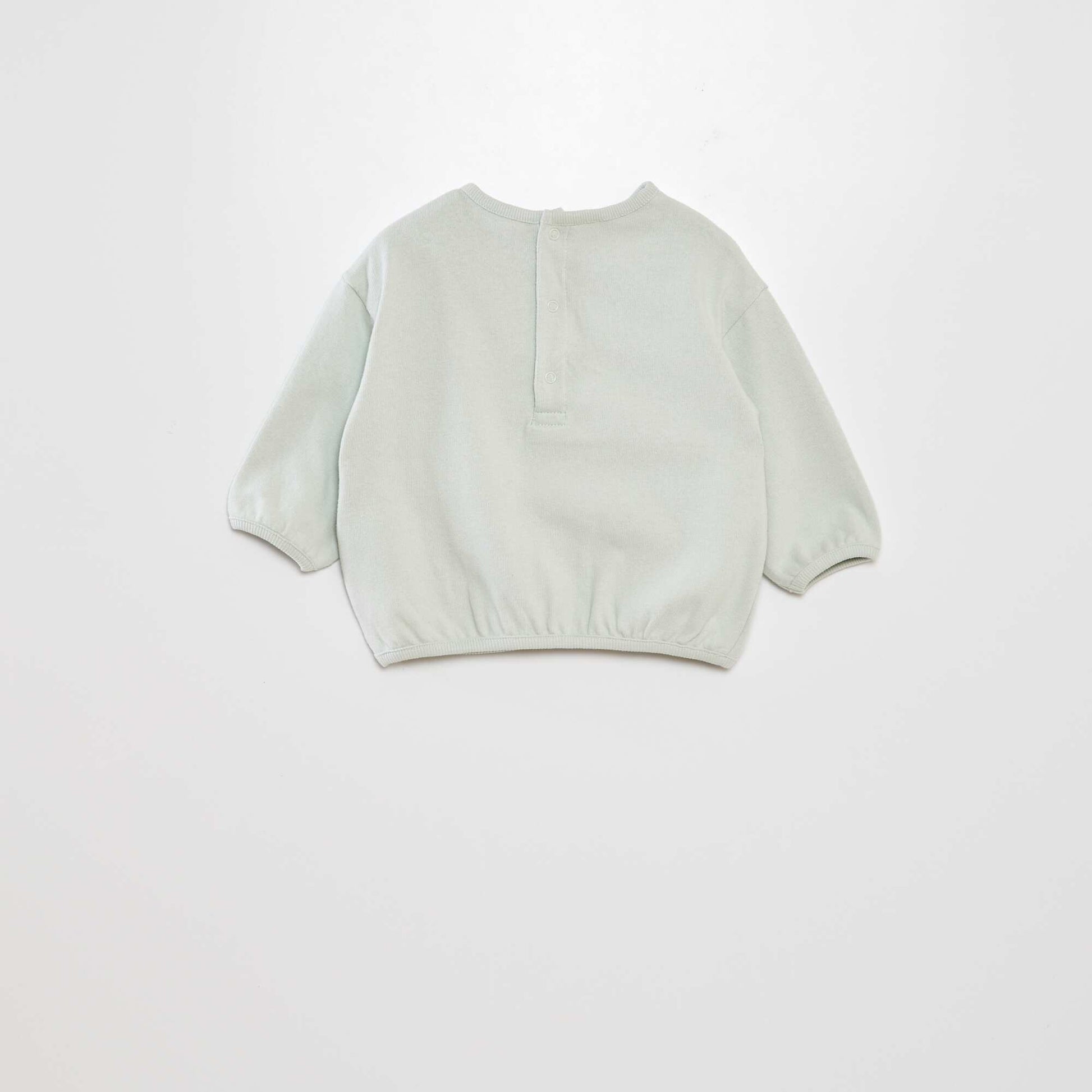Sweat en molleton fin Bleu