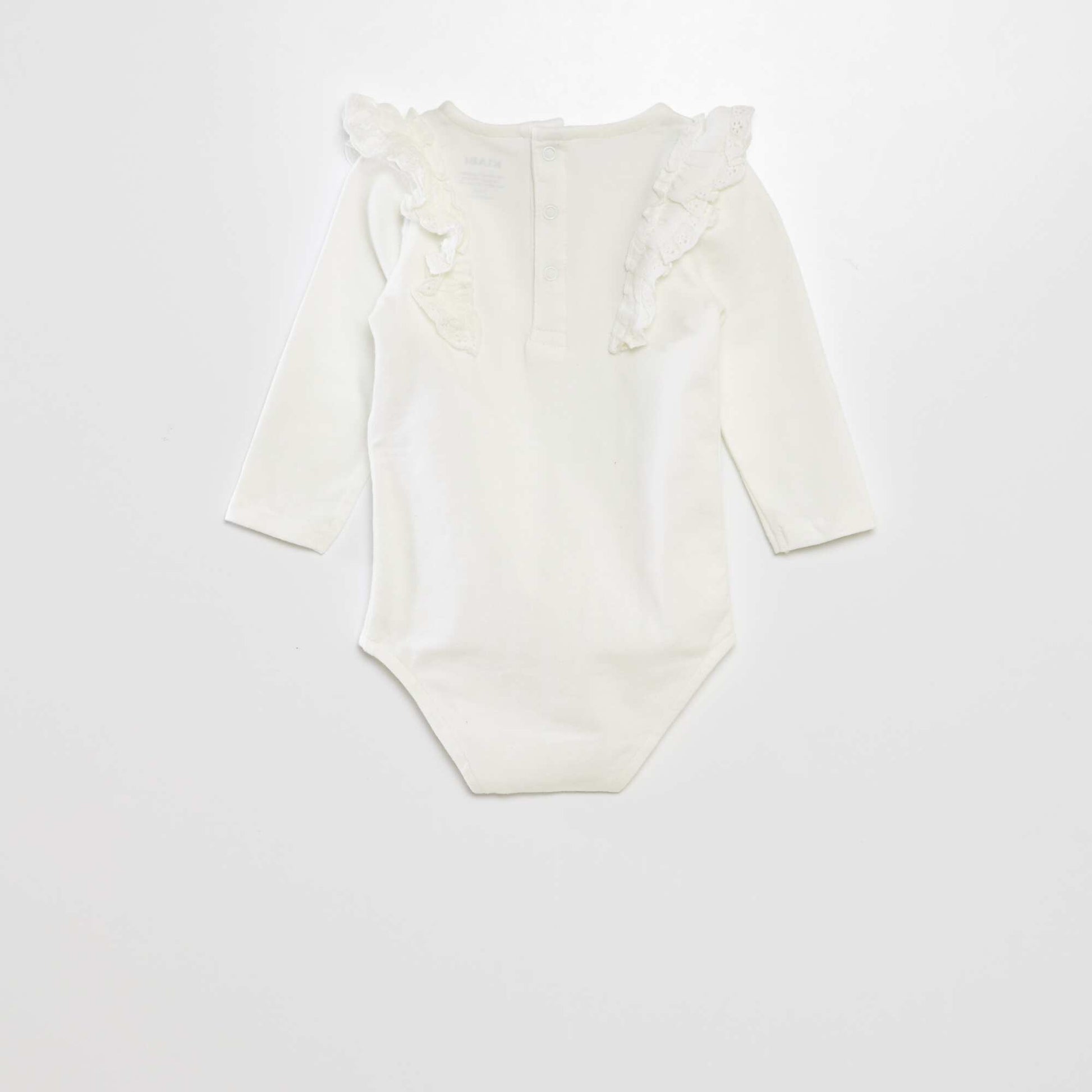 Body avec broderie anglaise blanc