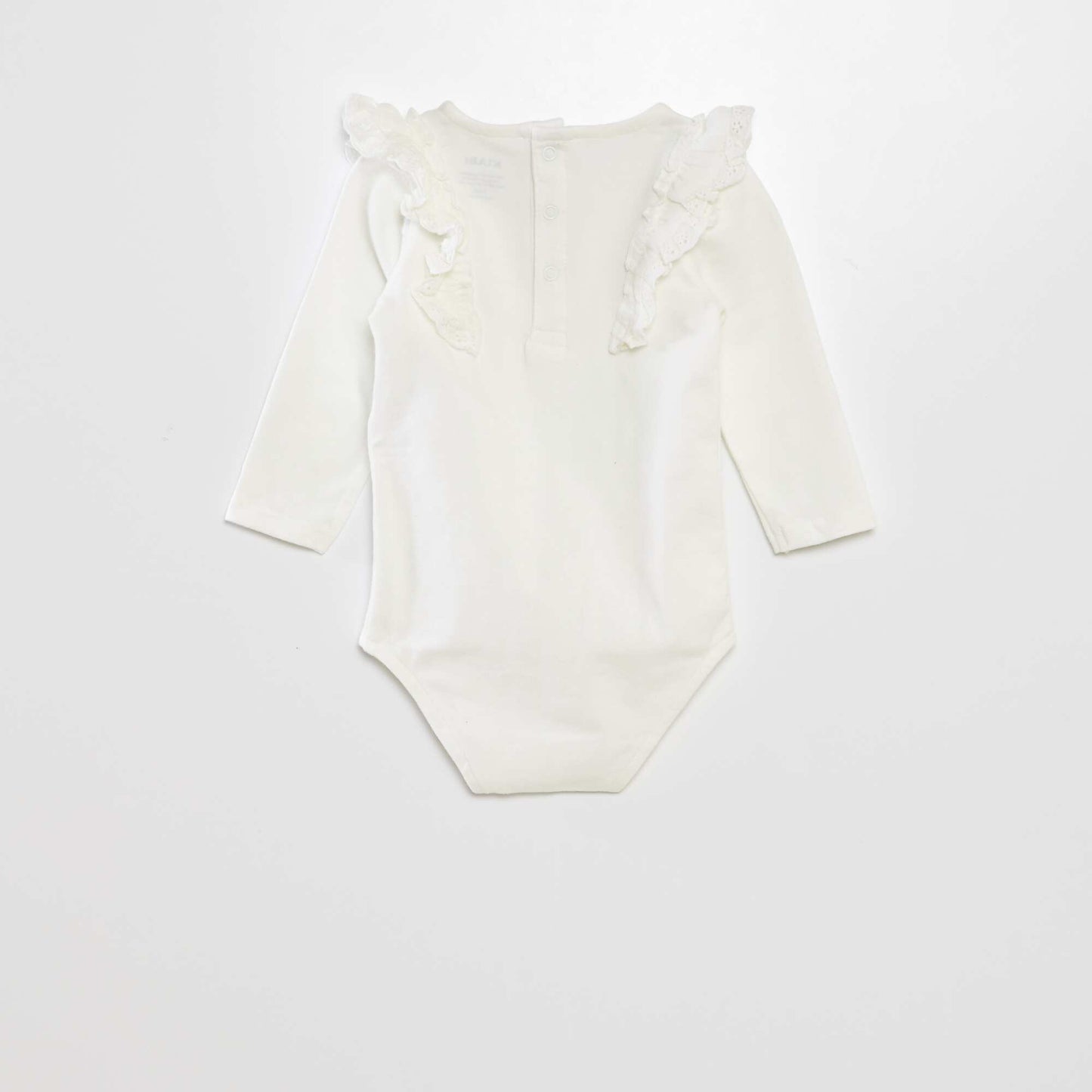 Body avec broderie anglaise blanc