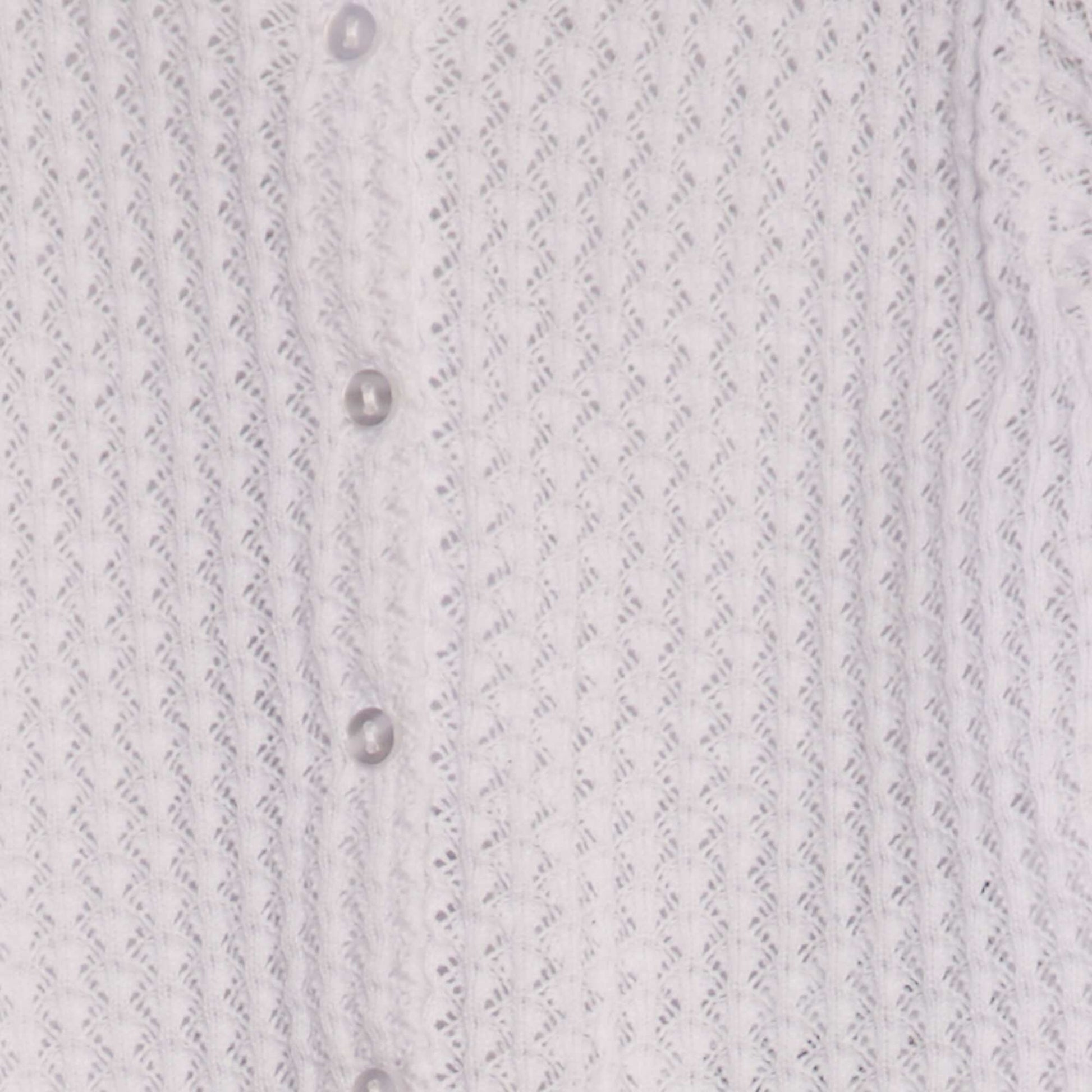 Gilet maille fantaisie blanc