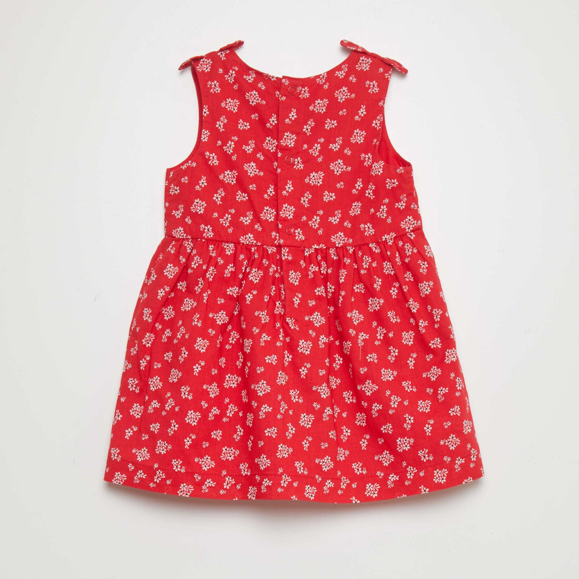 Robe sans manches motif Rouge