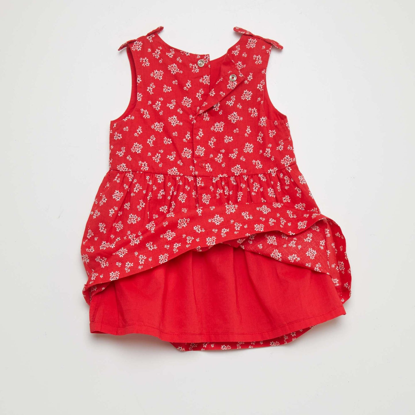 Robe sans manches   motif Rouge