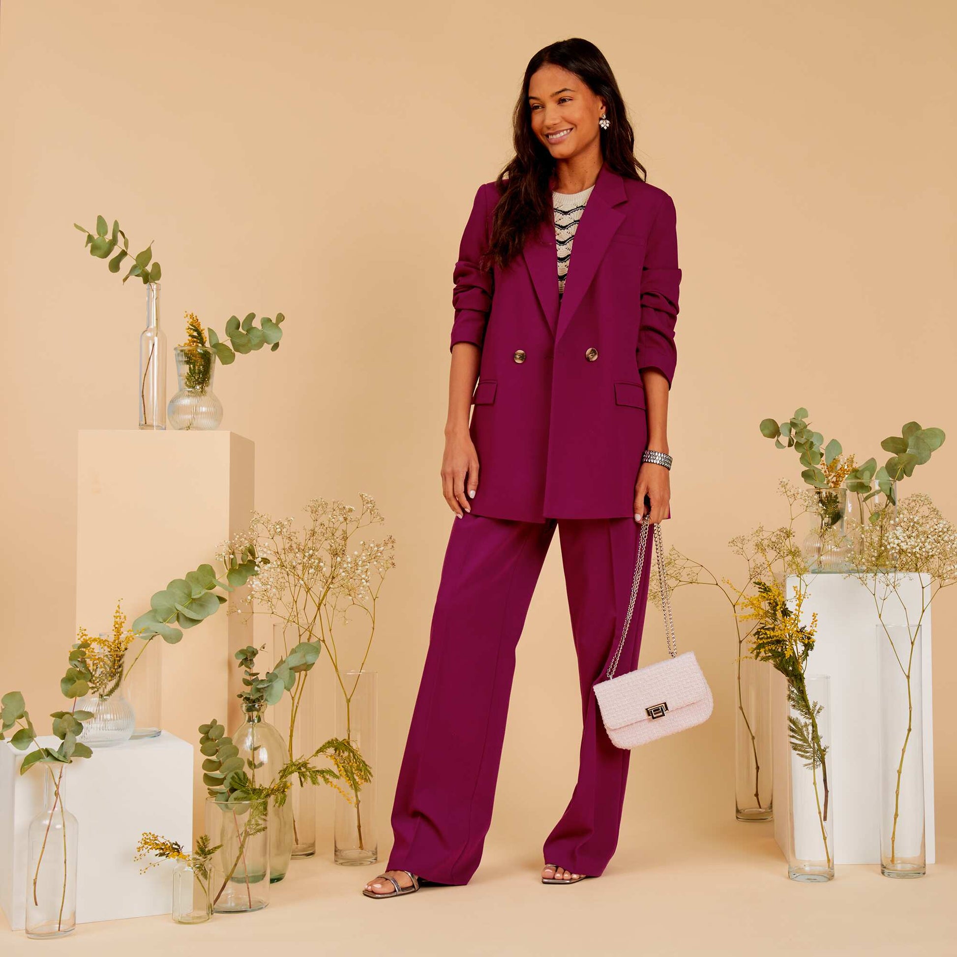 Veste de tailleur oversize Violet