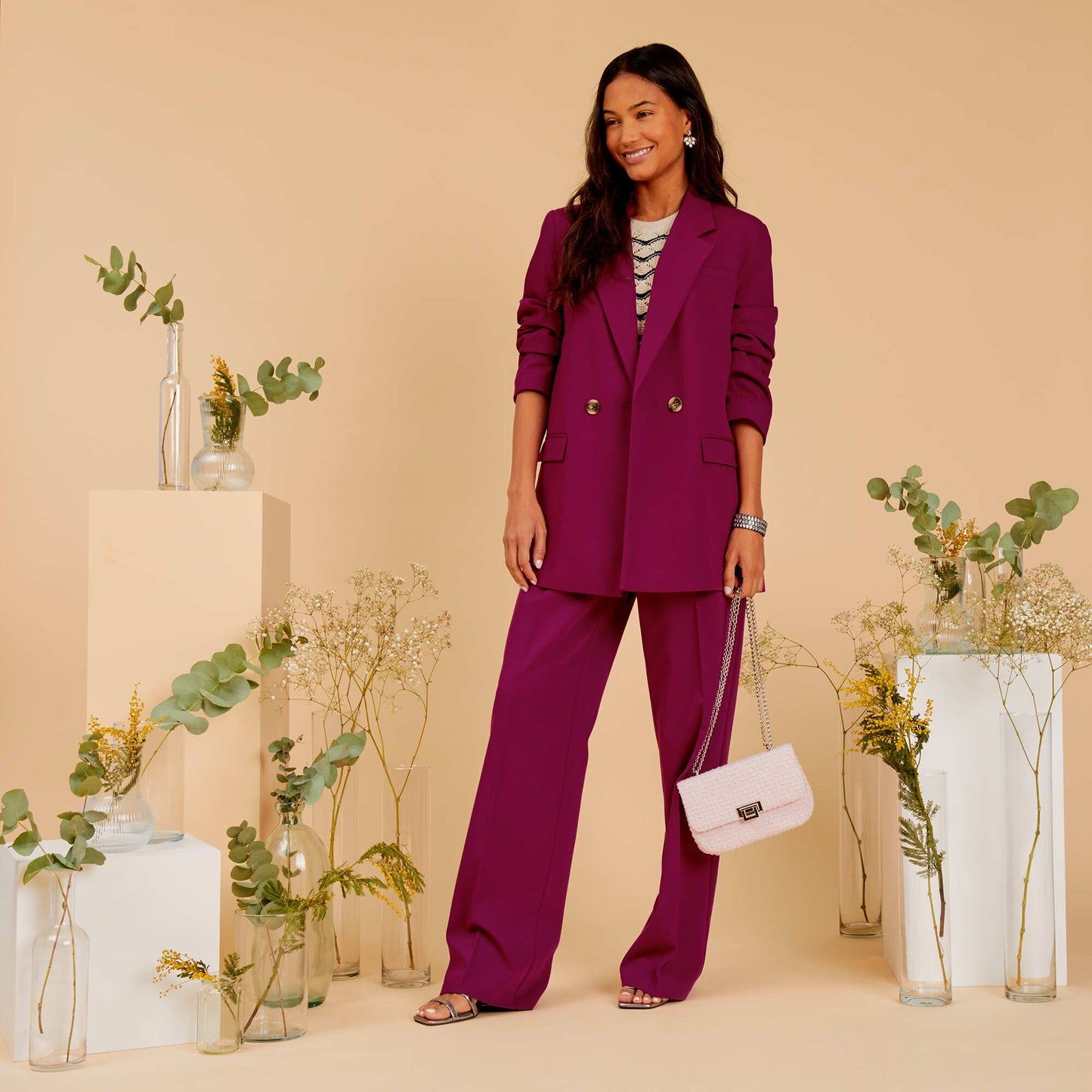Veste de tailleur oversize Violet