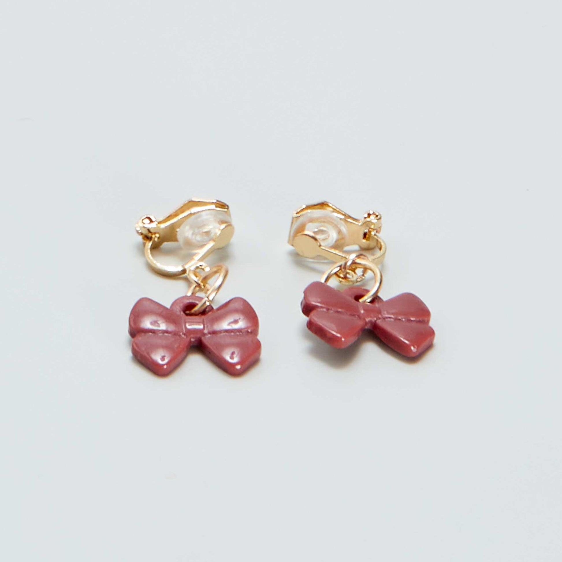 Lot de 2 paires de clips d'oreilles pendants Roses