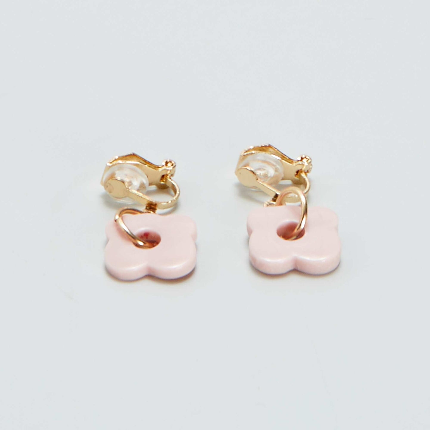 Lot de 2 paires de clips d'oreilles pendants Roses