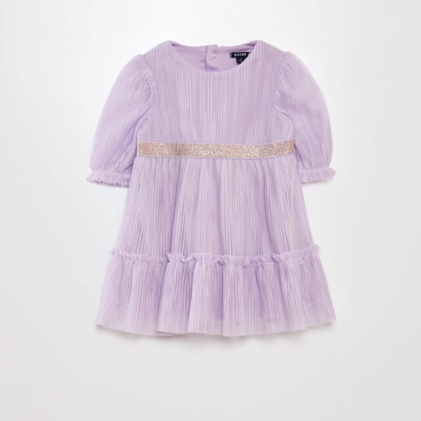 Robe ballon en tulle pliss e Violet