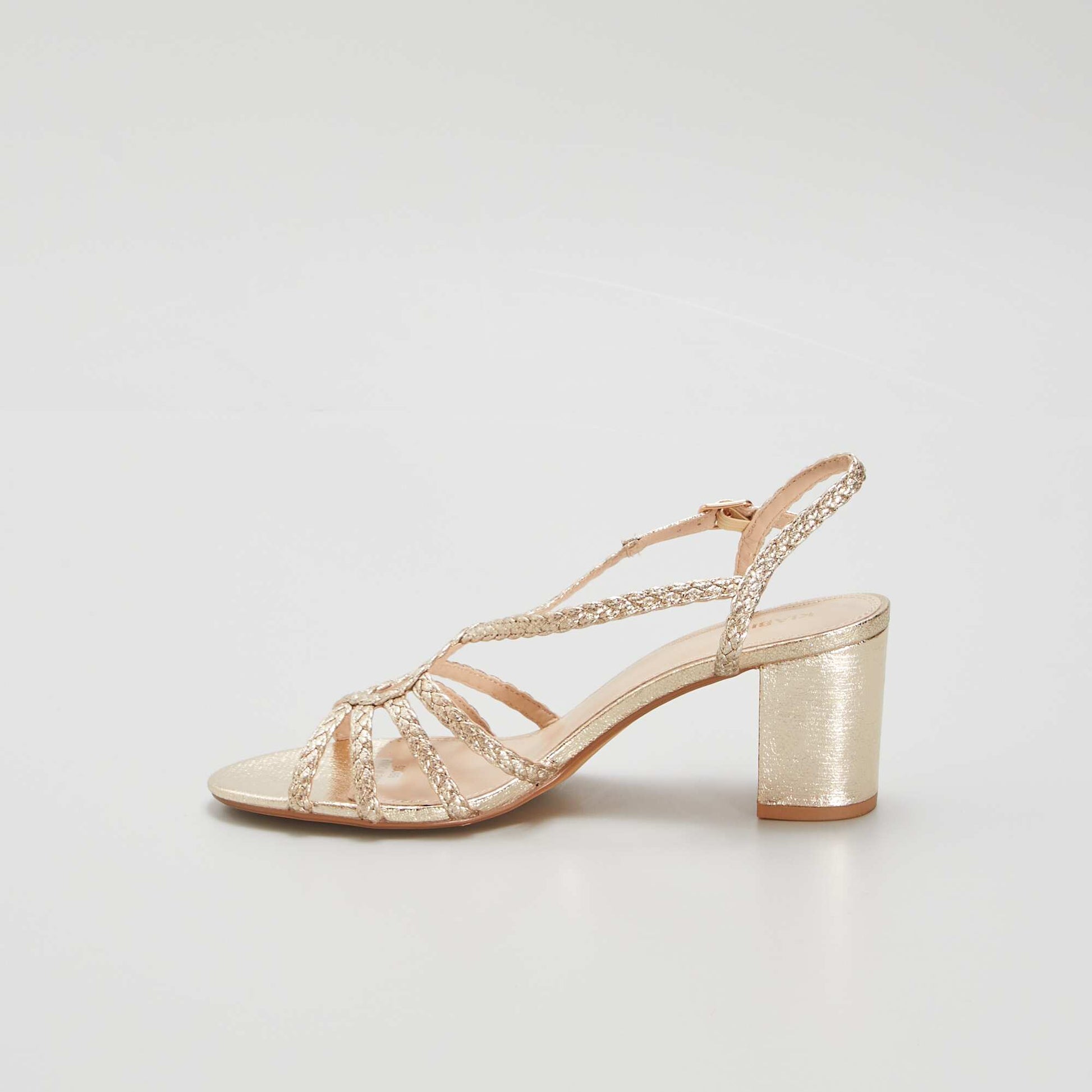 Sandales dor es talons Jaune