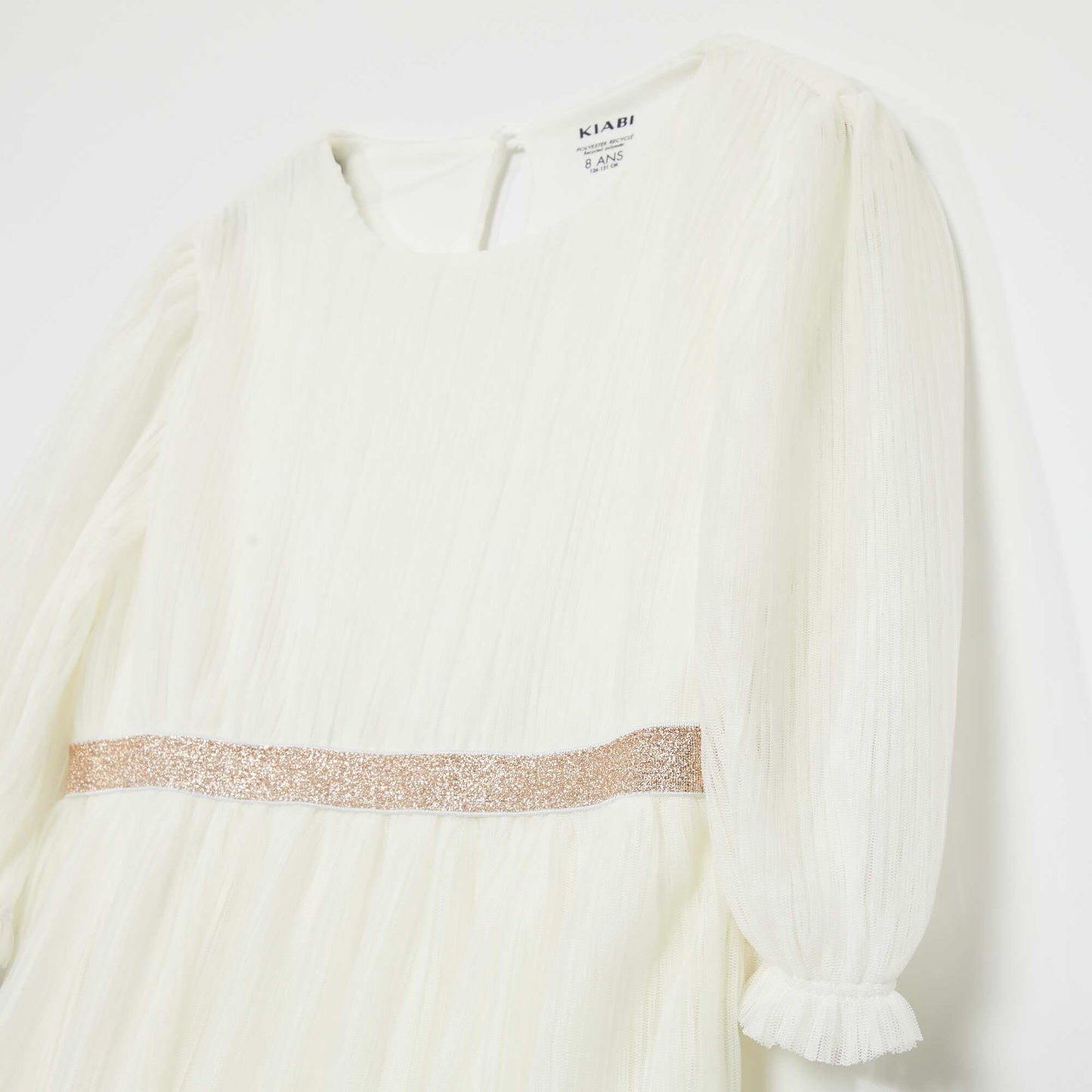 Robe plissée blanc