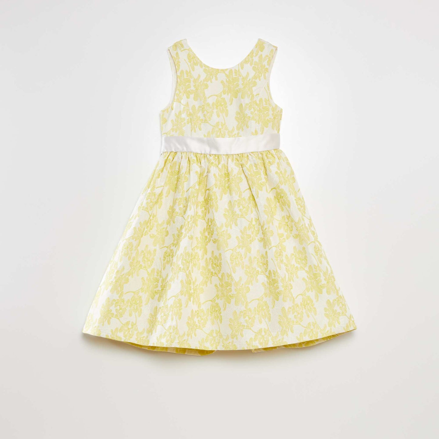 Robe de c r monie jacquard Jaune