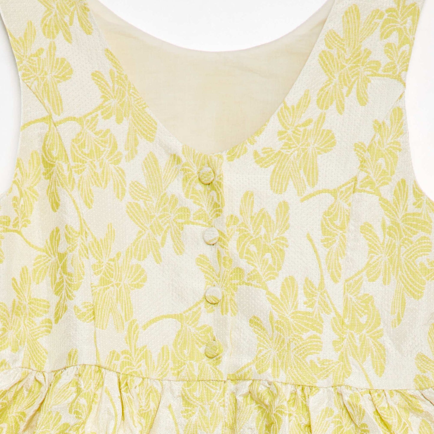 Robe de c r monie jacquard Jaune