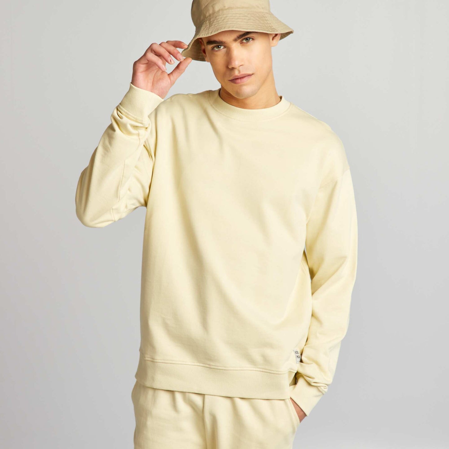 Sweat en molleton Beige