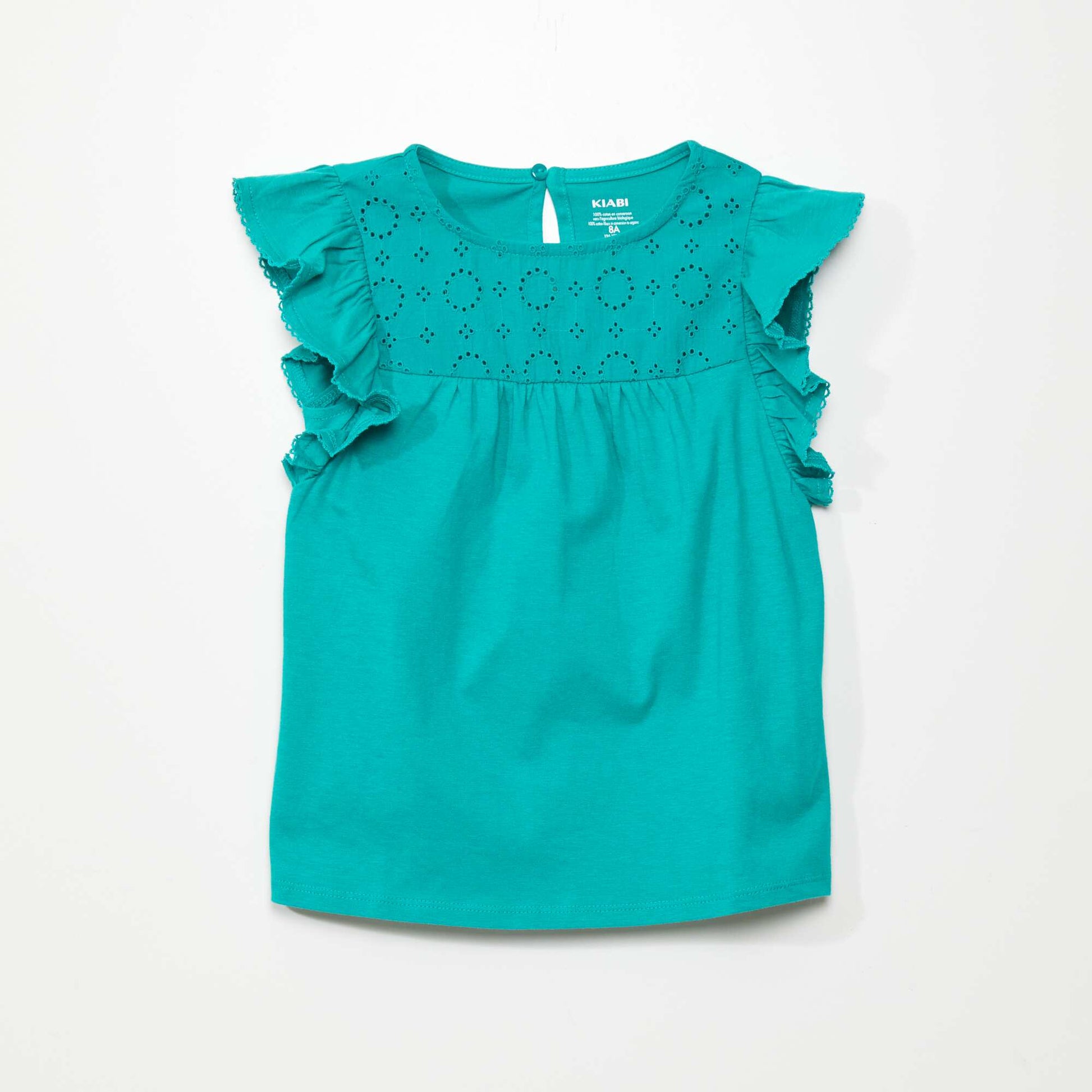 T-shirt avec broderie VERT