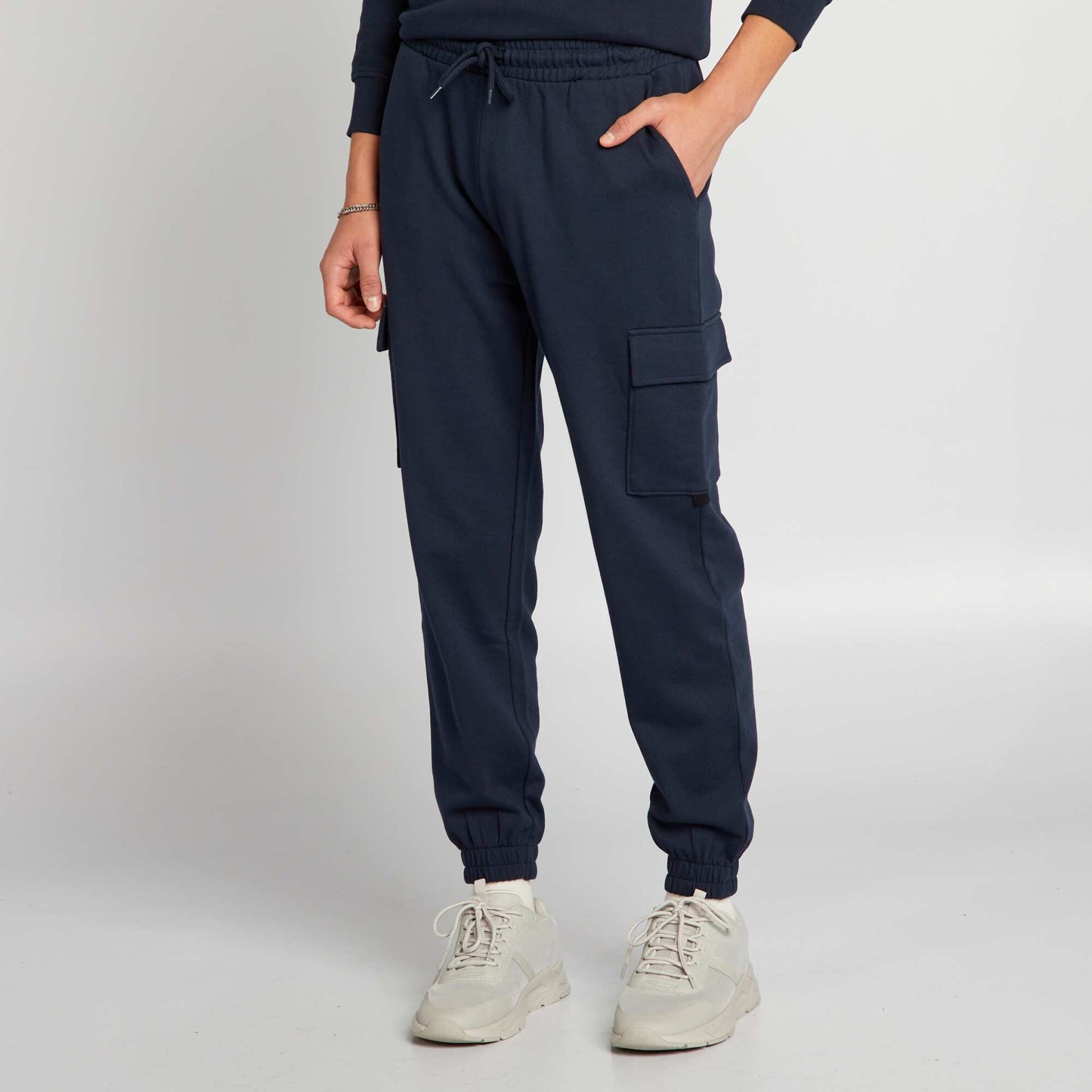 Pantalon de jogging style cargo Bleu marine