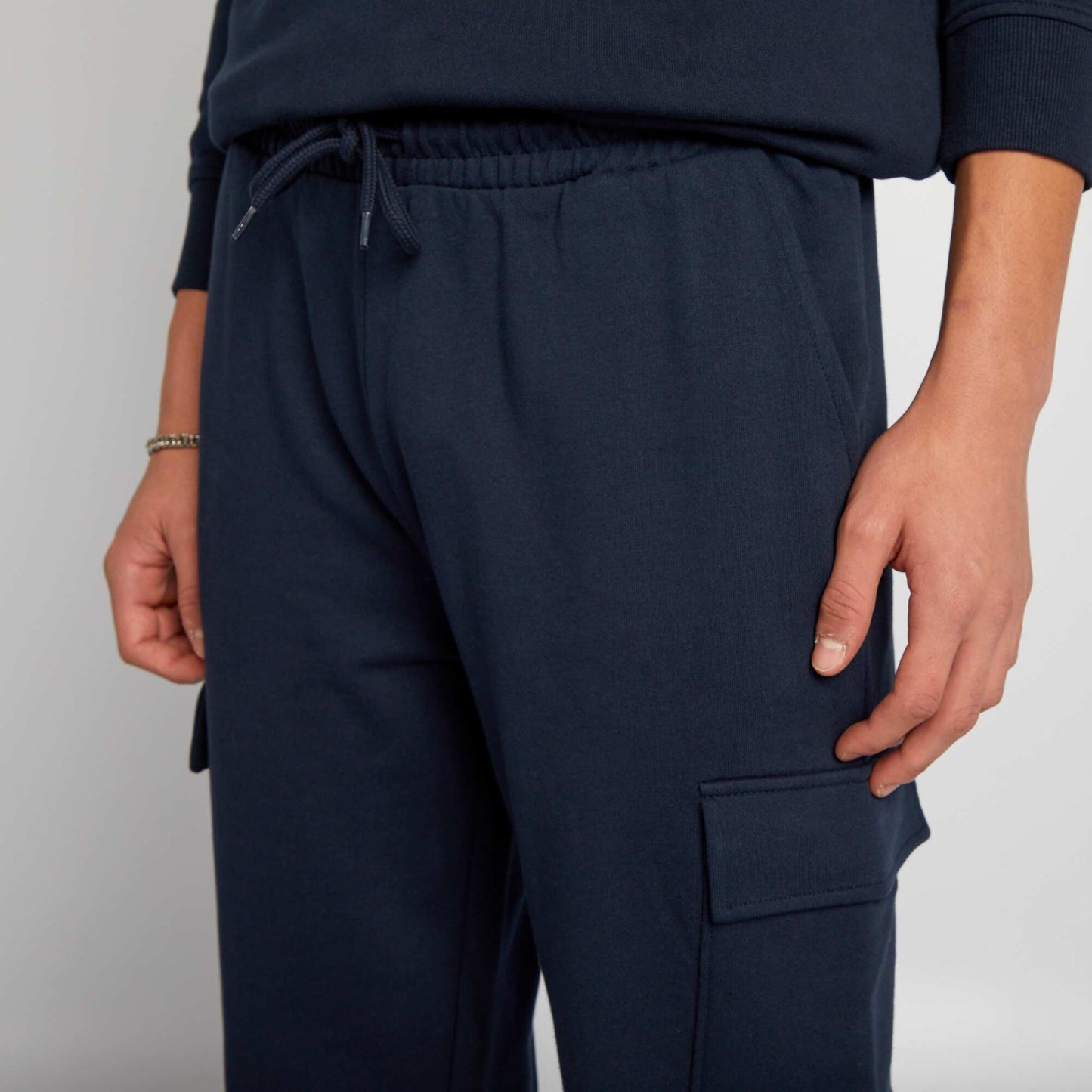 Pantalon de jogging style cargo Bleu marine