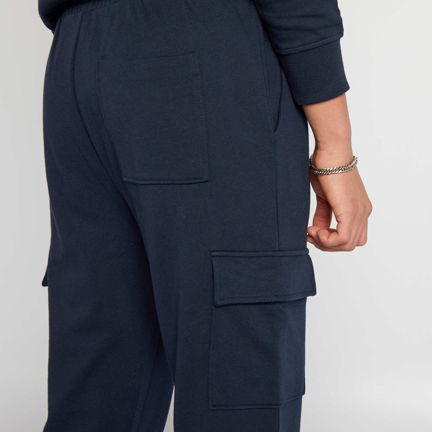 Pantalon de jogging style cargo Bleu marine