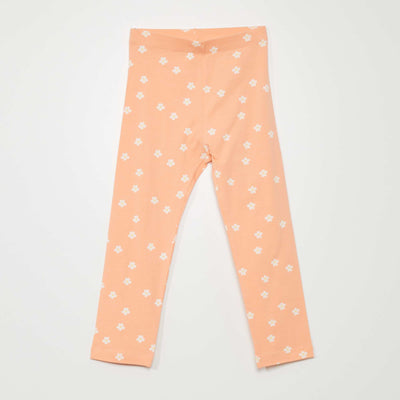 Legging en jersey stretch taille lastiqu e Orange