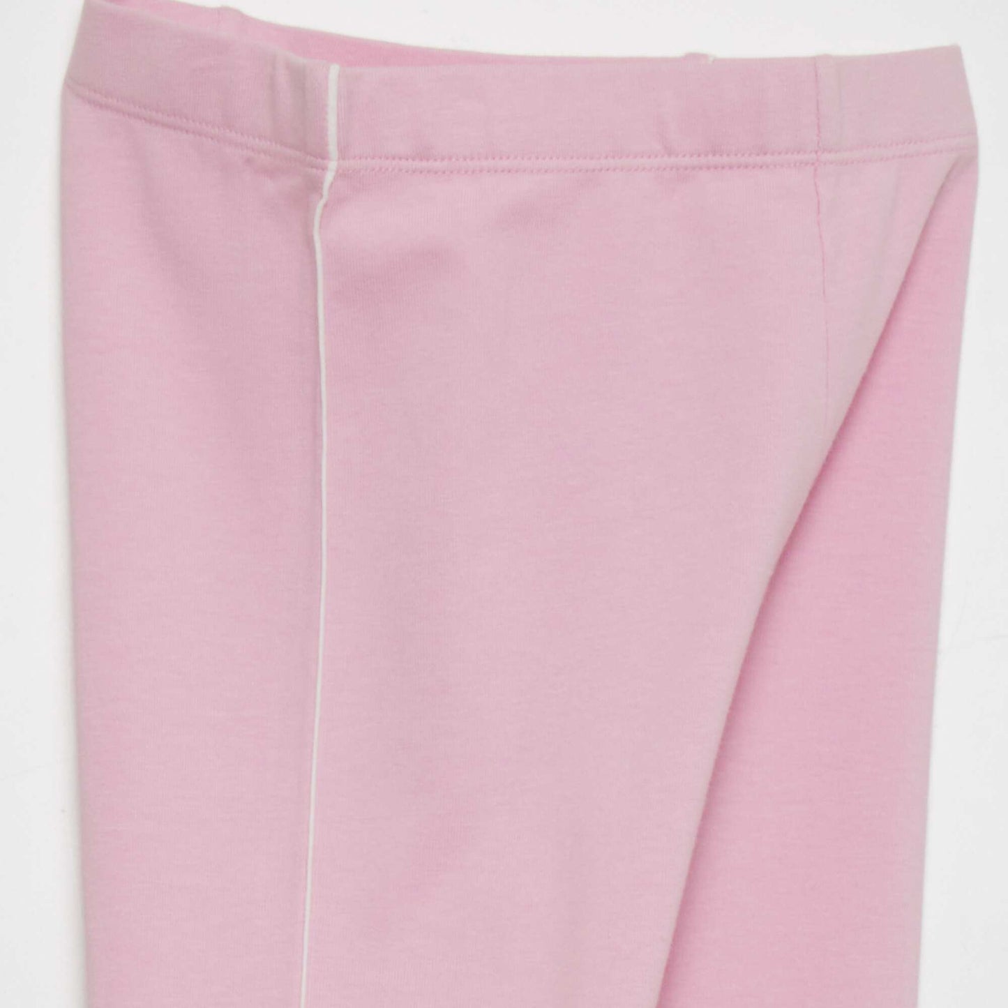 Legging en jersey stretch à taille élastiquée Rose