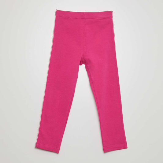 Legging en jersey stretch taille lastiqu e Rose