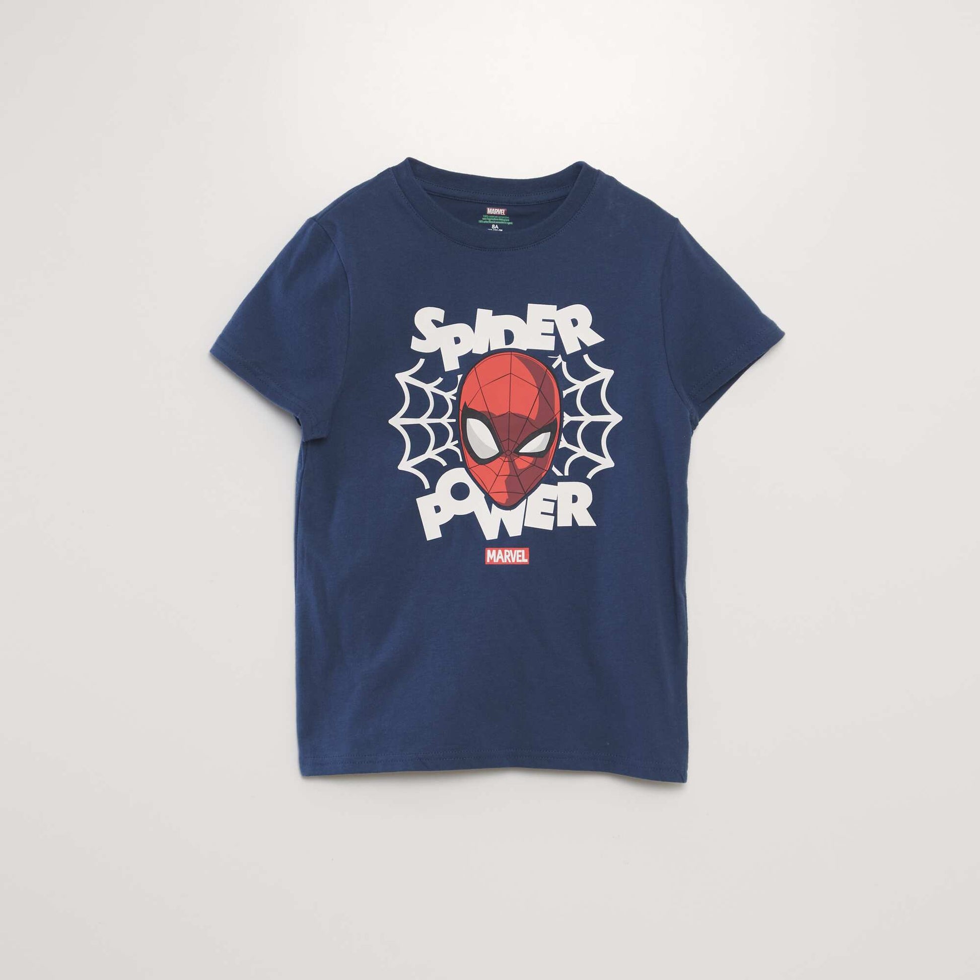 Pyjama court - imprim 'Spiderman' - 2 pi ces Bleu marine