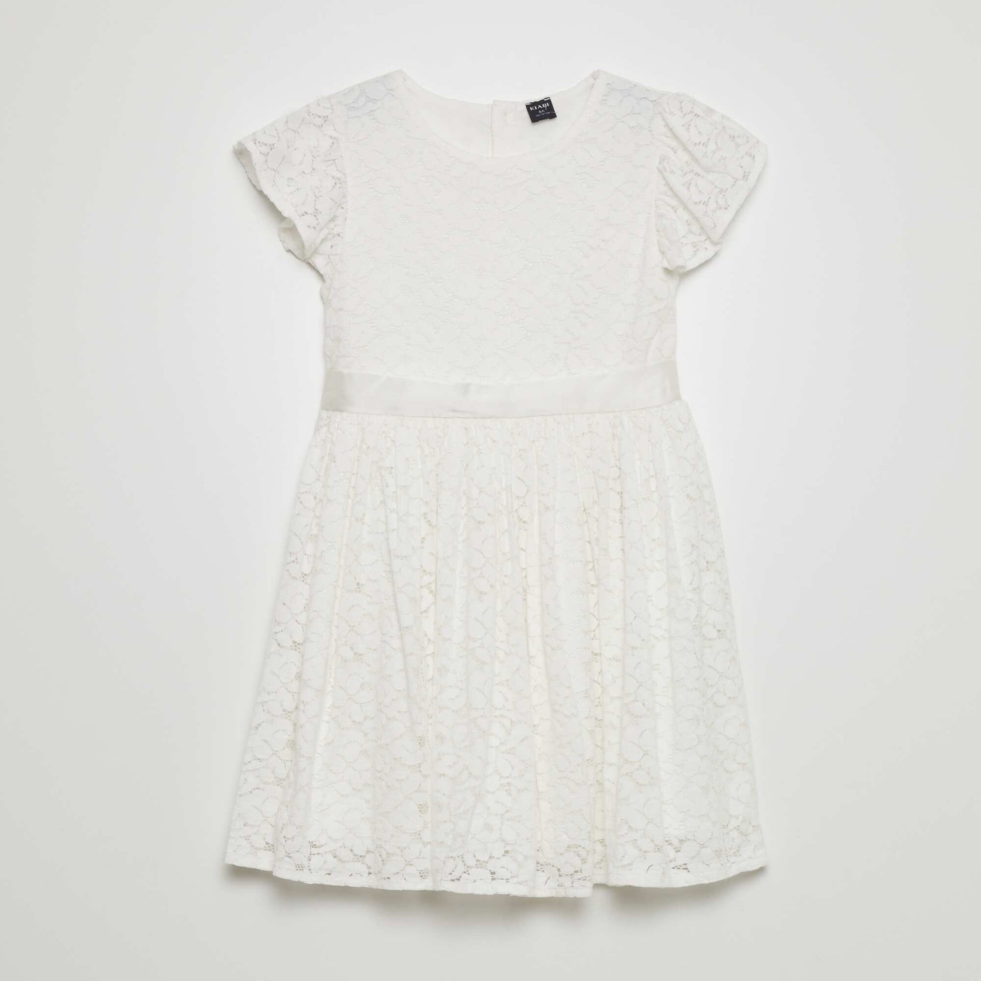 Robe de cérémonie en dentelle blanc